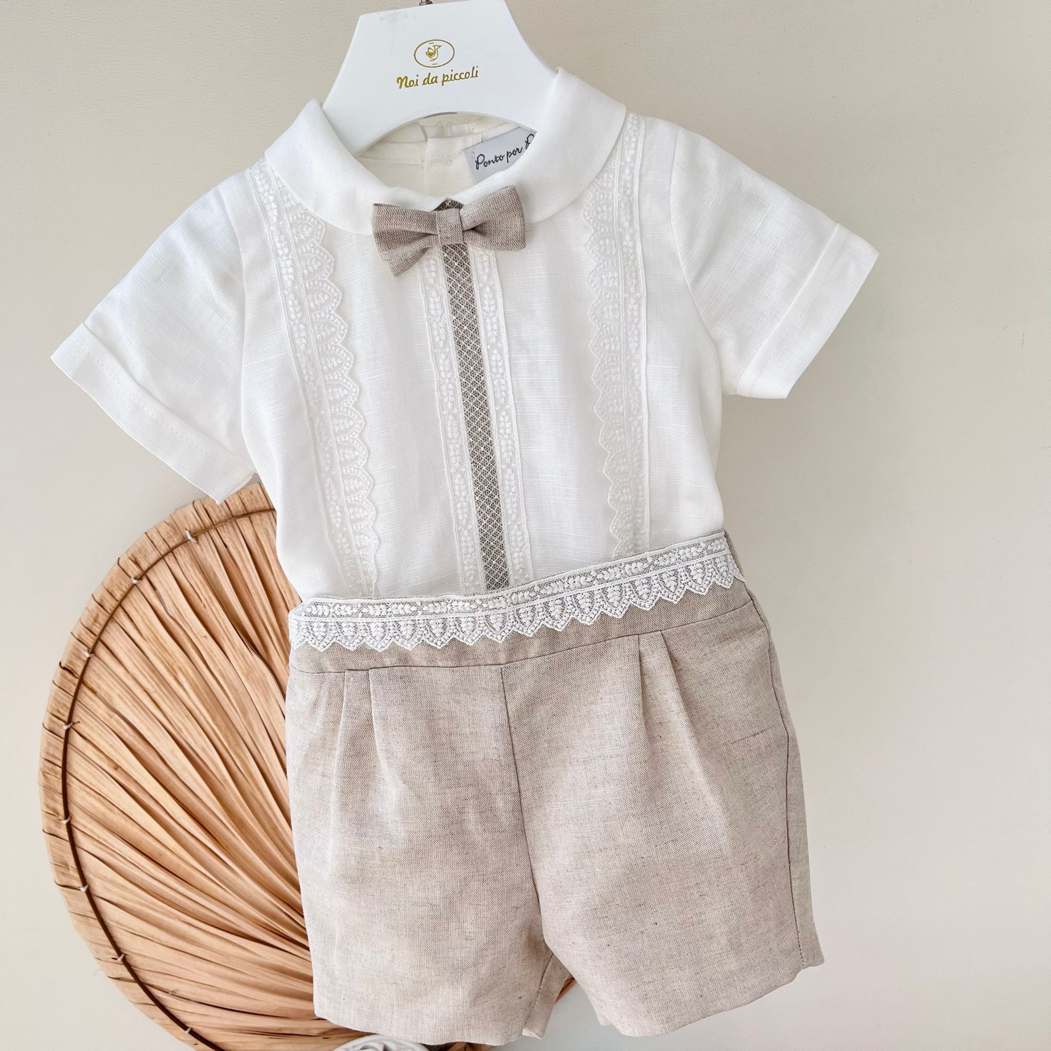 COMPLETO CERIMONIALE BEIGE - Noi da piccoli