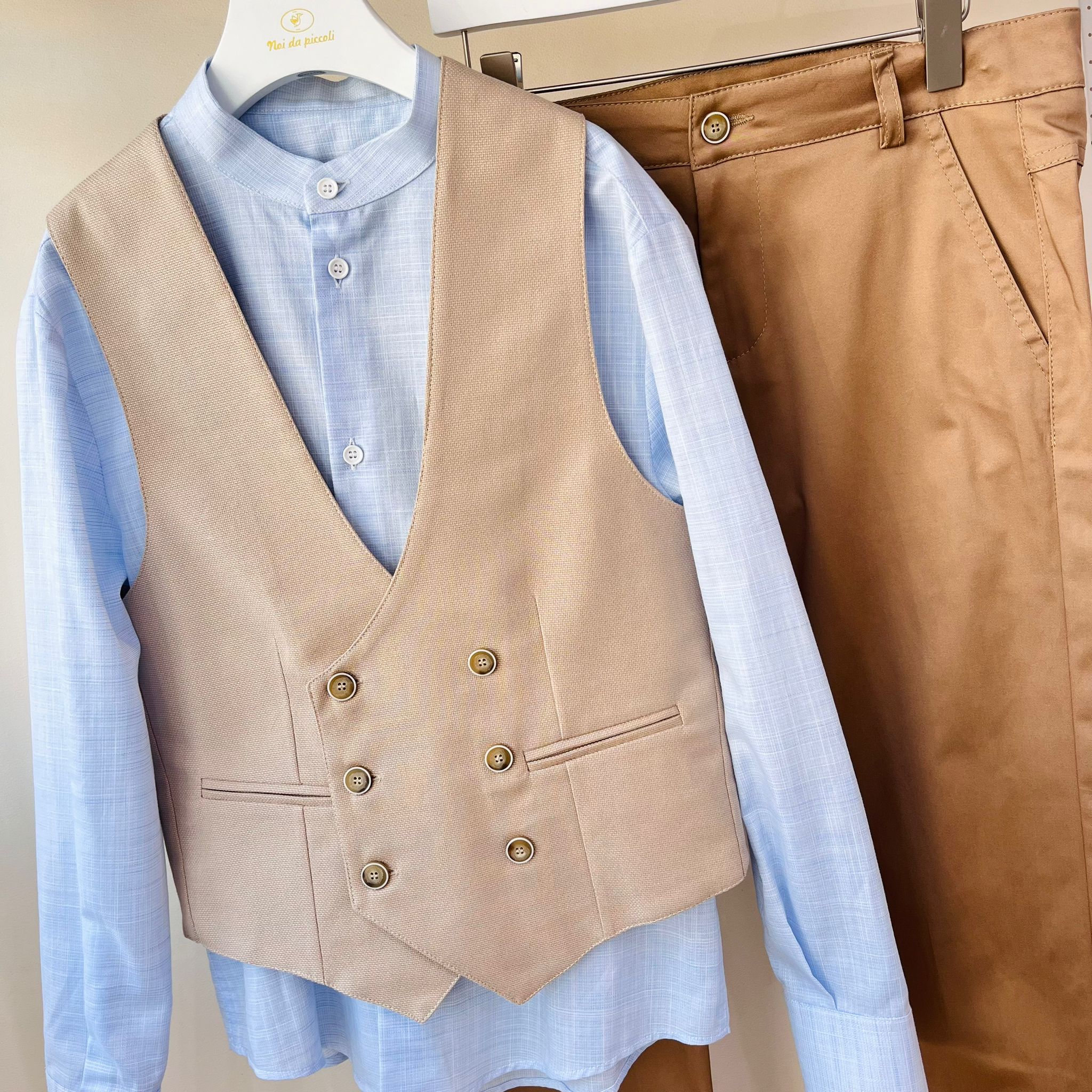 COMPLETO CERIMONIALE BEIGE - Noi da piccoli