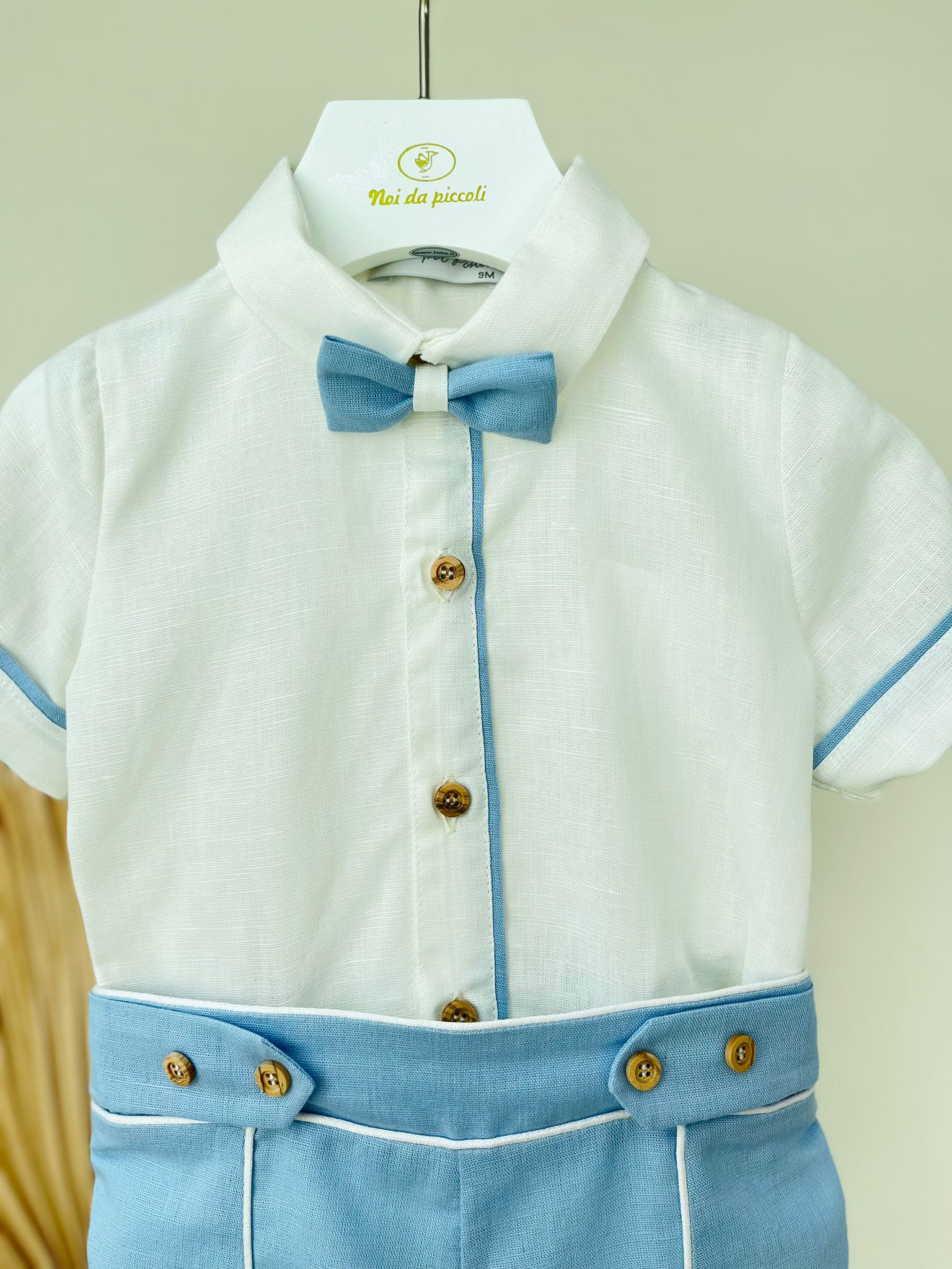 COMPLETO CERIMONIALE BIANCO CIELO - Noi da piccoli