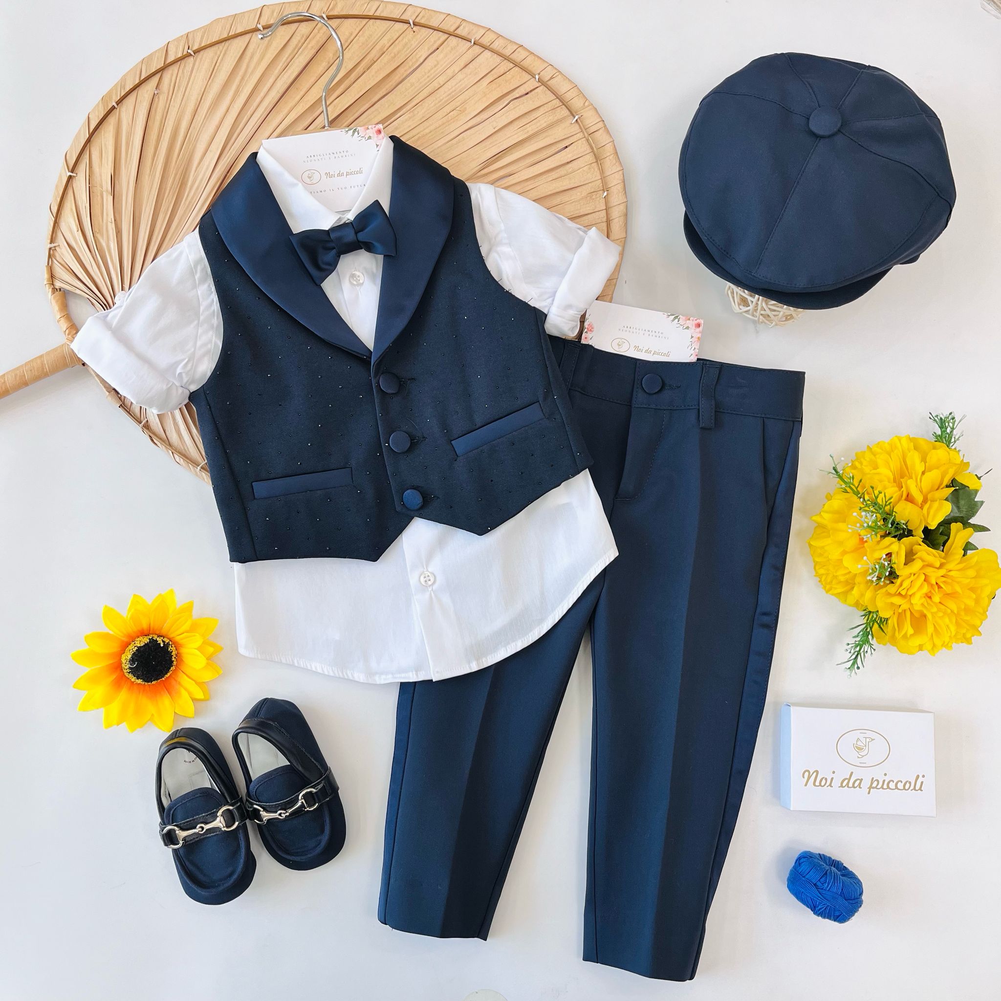 COMPLETO CERIMONIALE BLU PETIT - Noi da piccoli