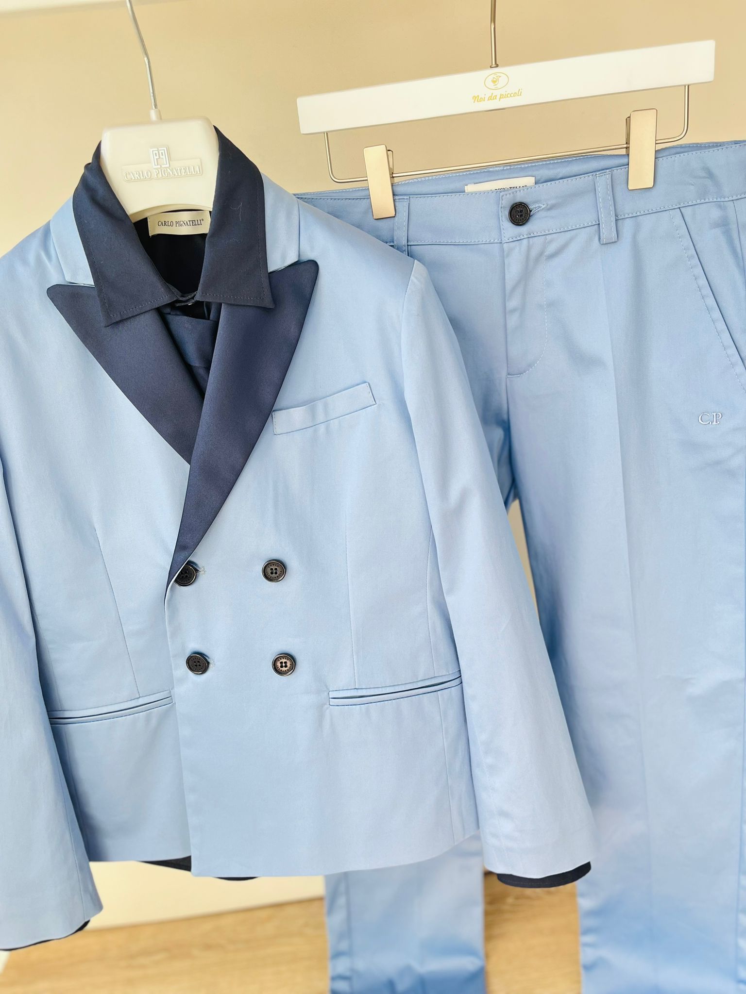 COMPLETO CERIMONIALE CIELO - Noi da piccoli