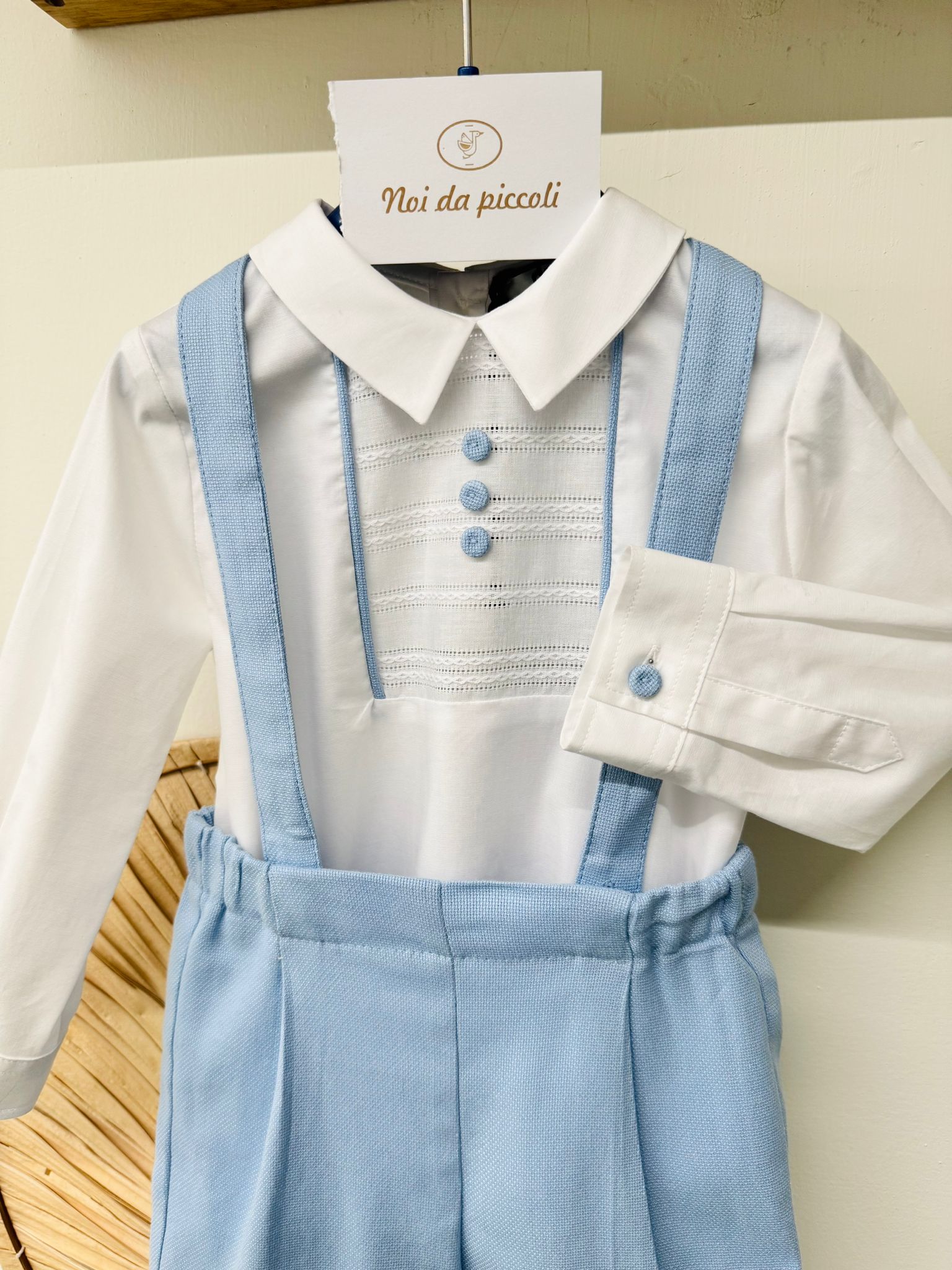 COMPLETO CERIMONIALE CIELO - Noi da piccoli