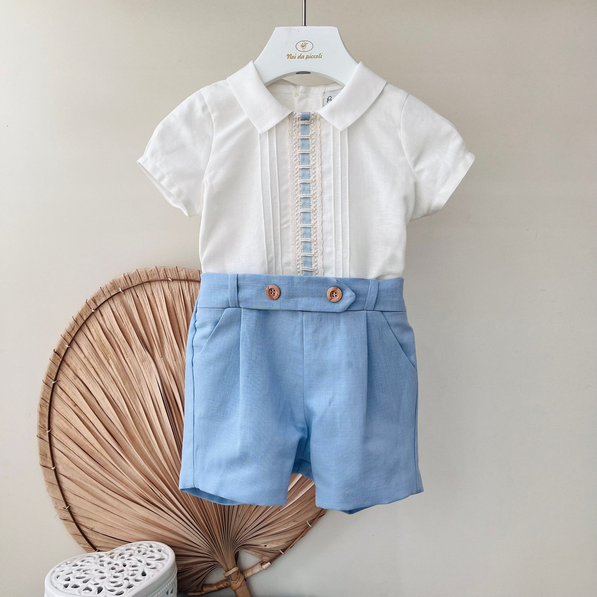 COMPLETO CERIMONIALE CIELO - Noi da piccoli