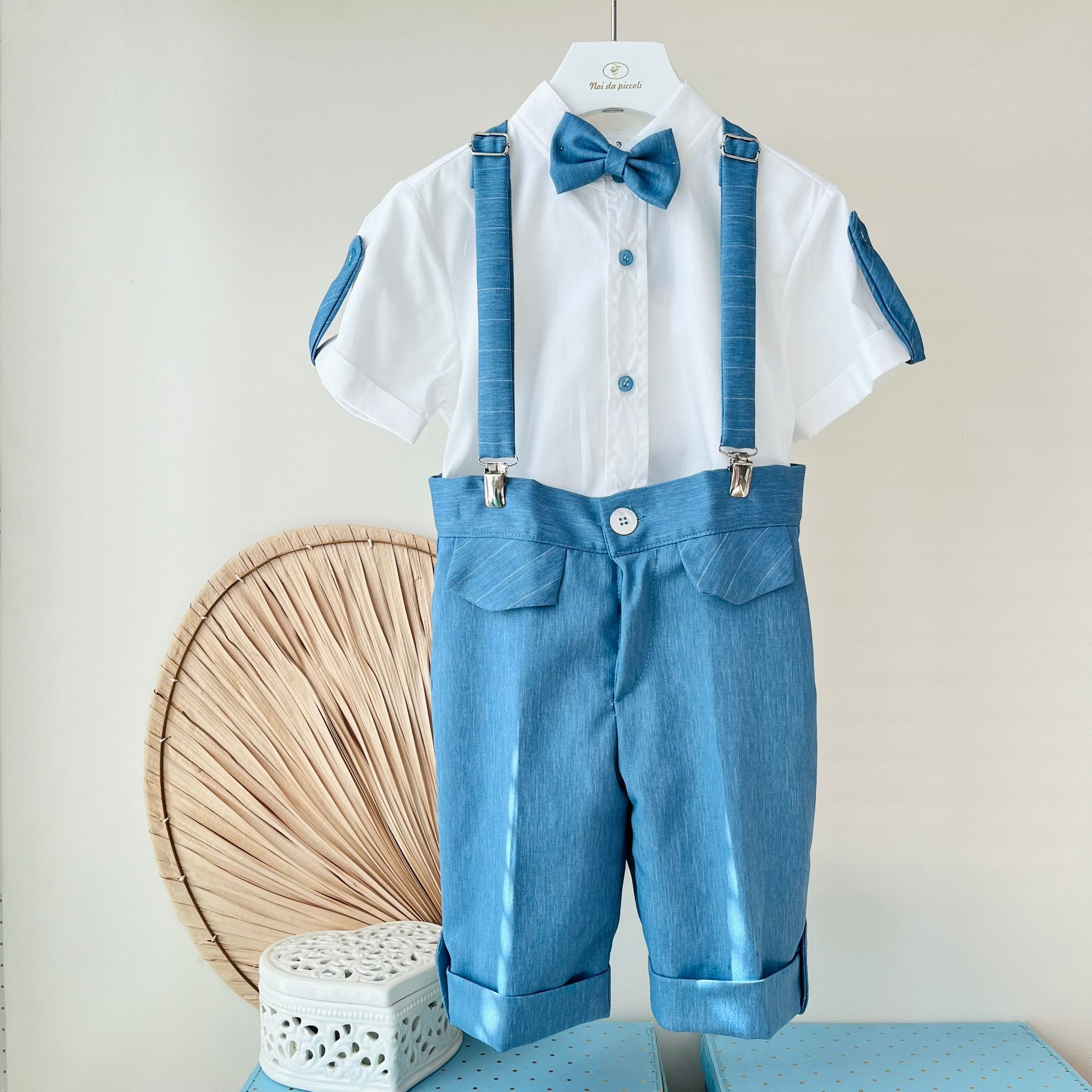 COMPLETO CERIMONIALE CIELO - Noi da piccoli