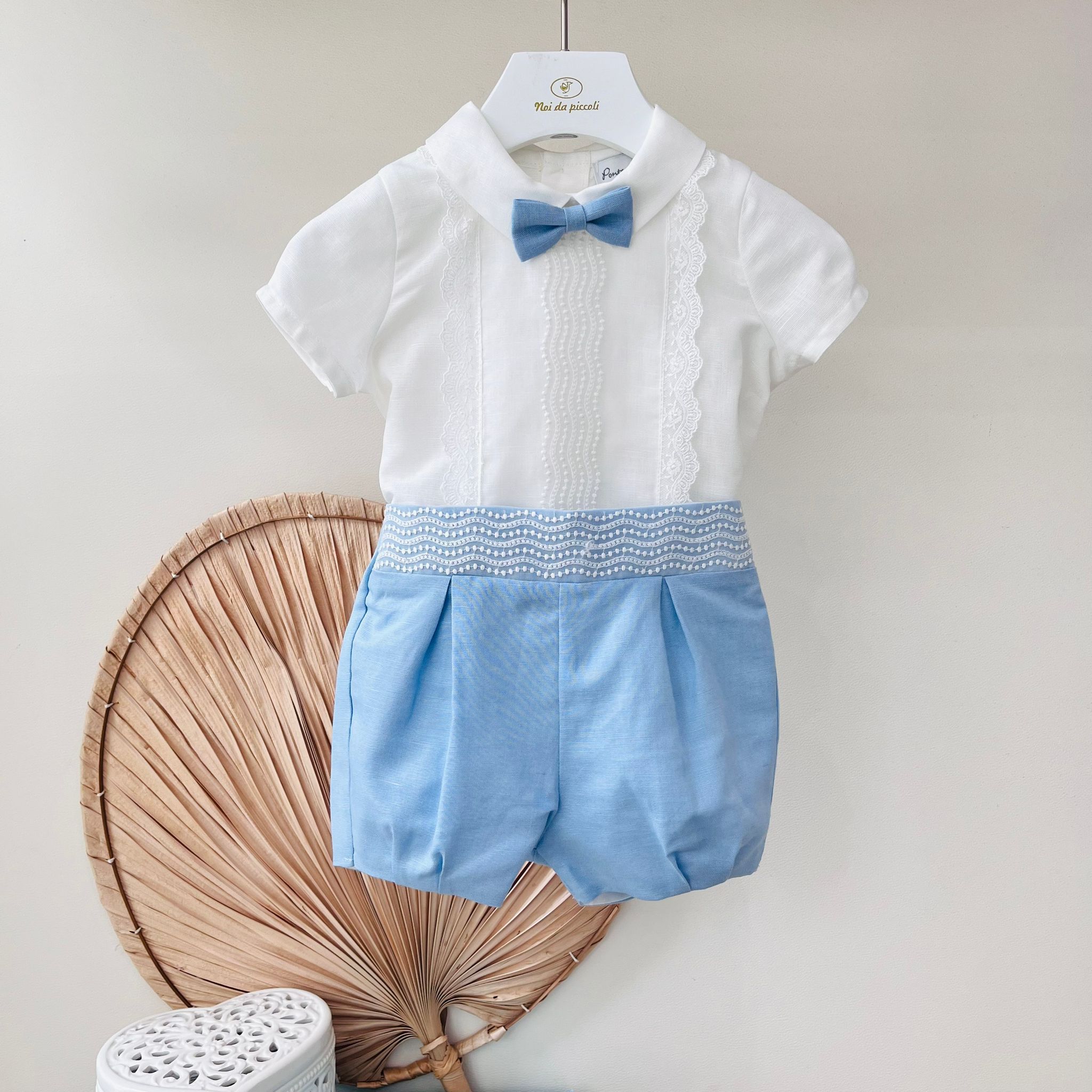 COMPLETO CERIMONIALE CIELO - Noi da piccoli