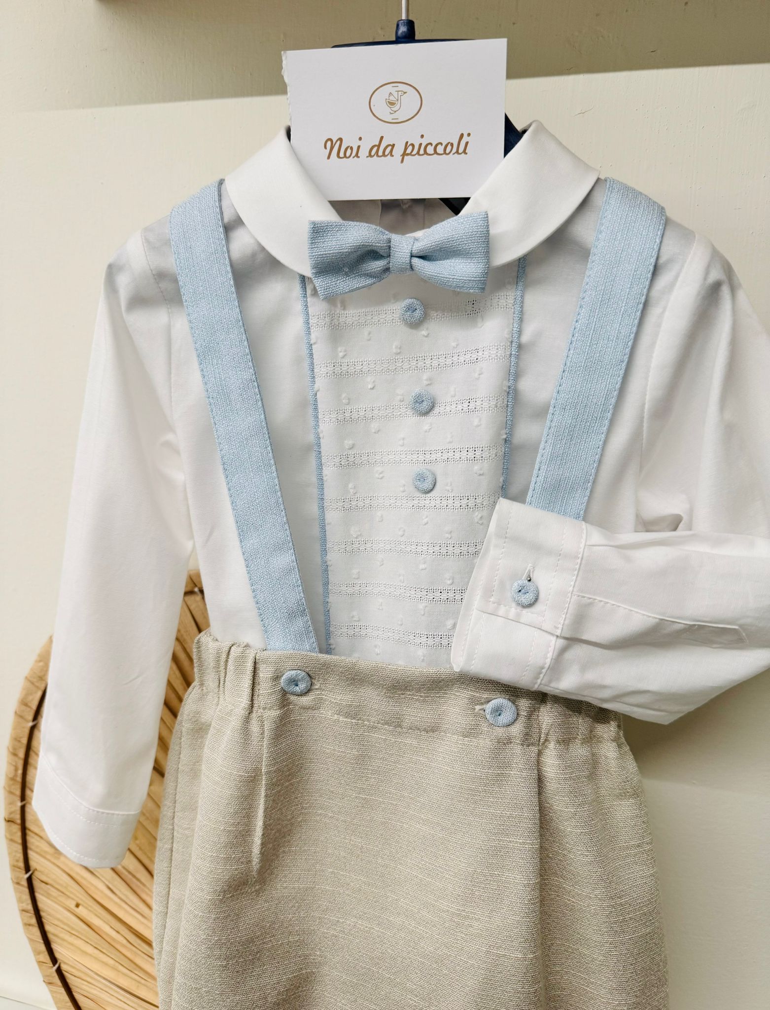 COMPLETO CERIMONIALE DAVIDE BEIGE - Noi da piccoli