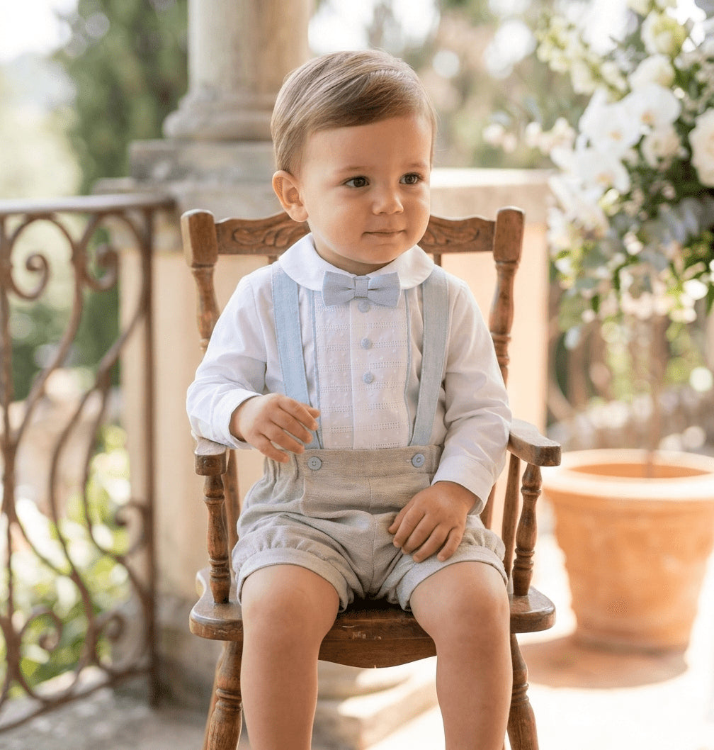 COMPLETO CERIMONIALE DAVIDE BEIGE - Noi da piccoli