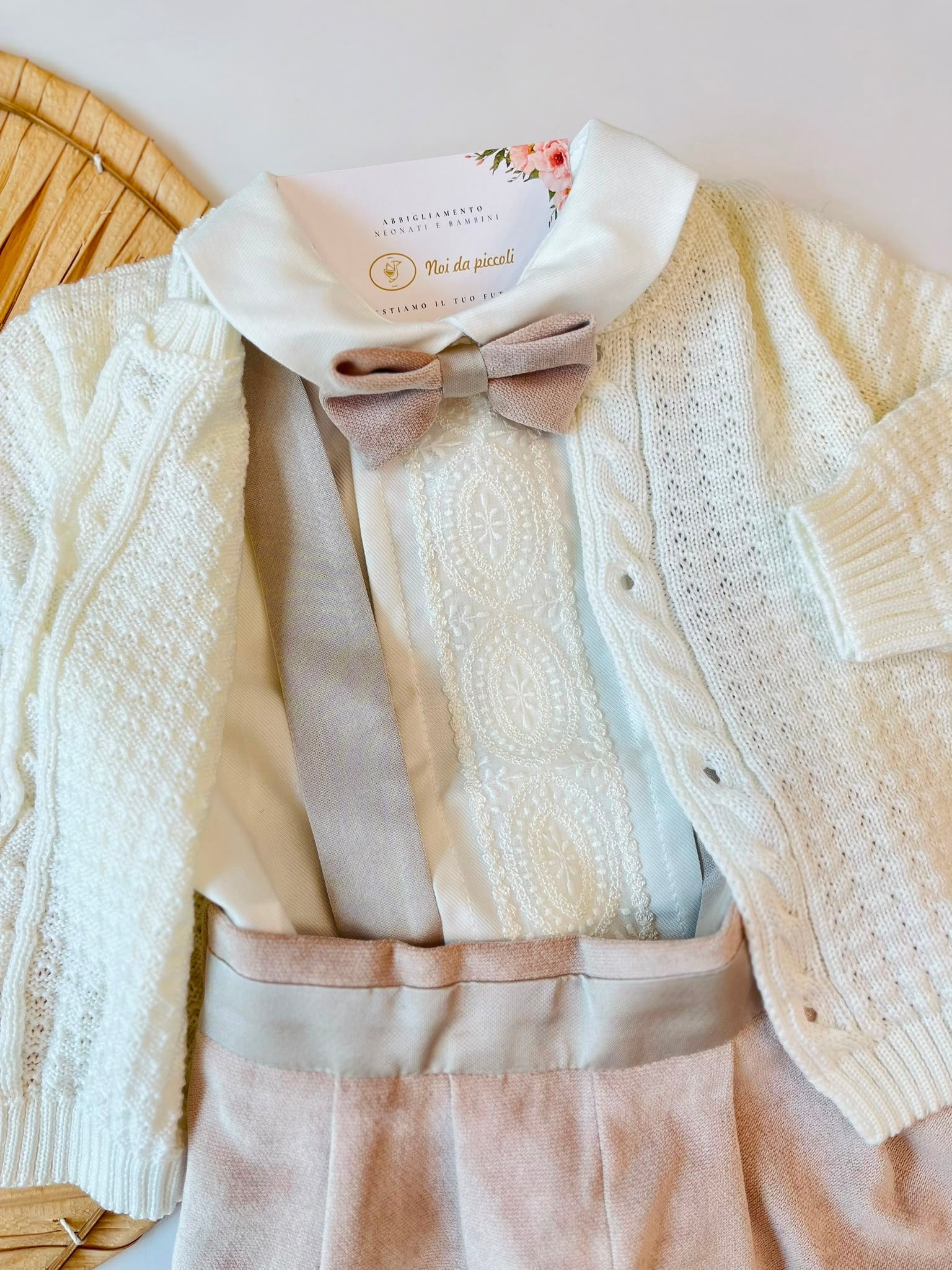 COMPLETO CERIMONIALE ELEGANZA SENZA TEMPO BEIGE - Noi da piccoli