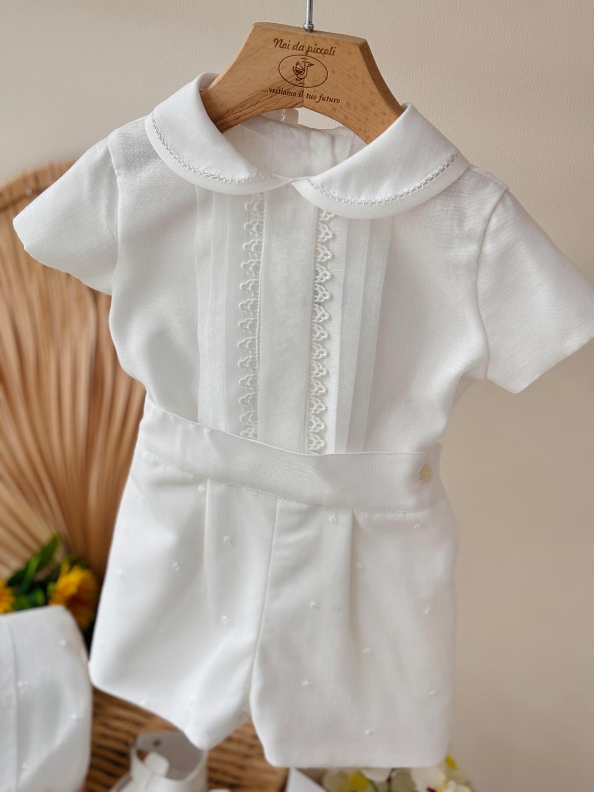 COMPLETO CERIMONIALE ENEA Bianco - Noi da piccoli