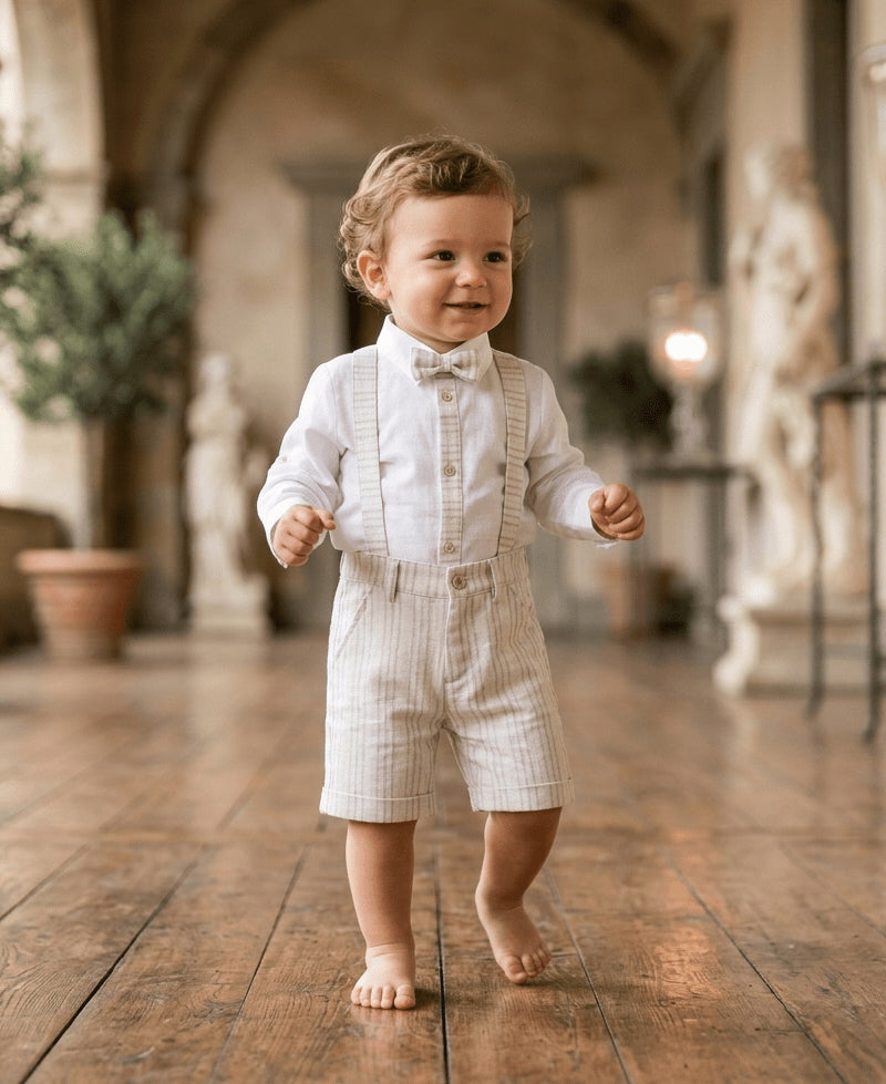 COMPLETO CERIMONIALE GIORGIO BEIGE - Noi da piccoli