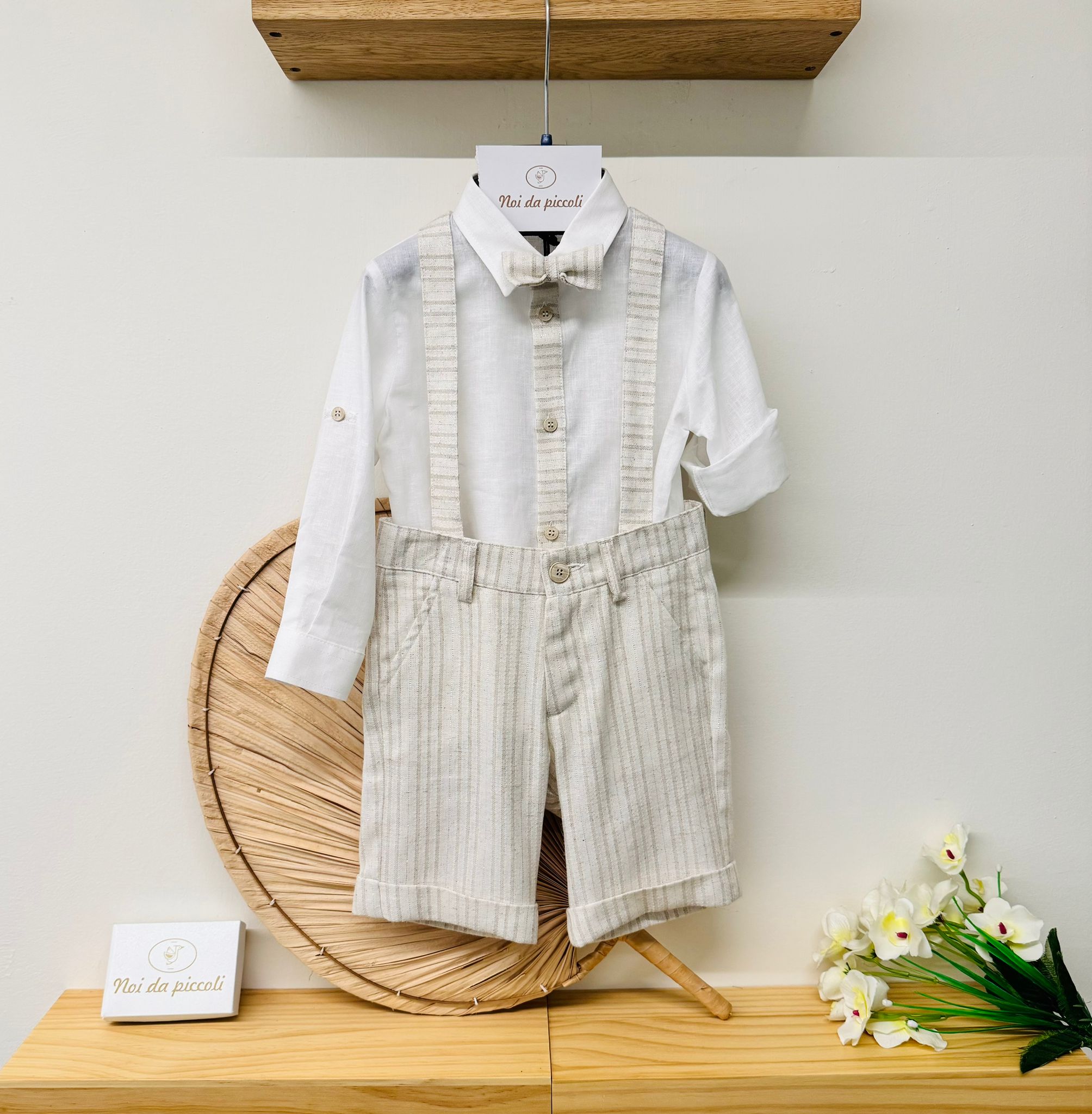 COMPLETO CERIMONIALE GIORGIO BEIGE - Noi da piccoli