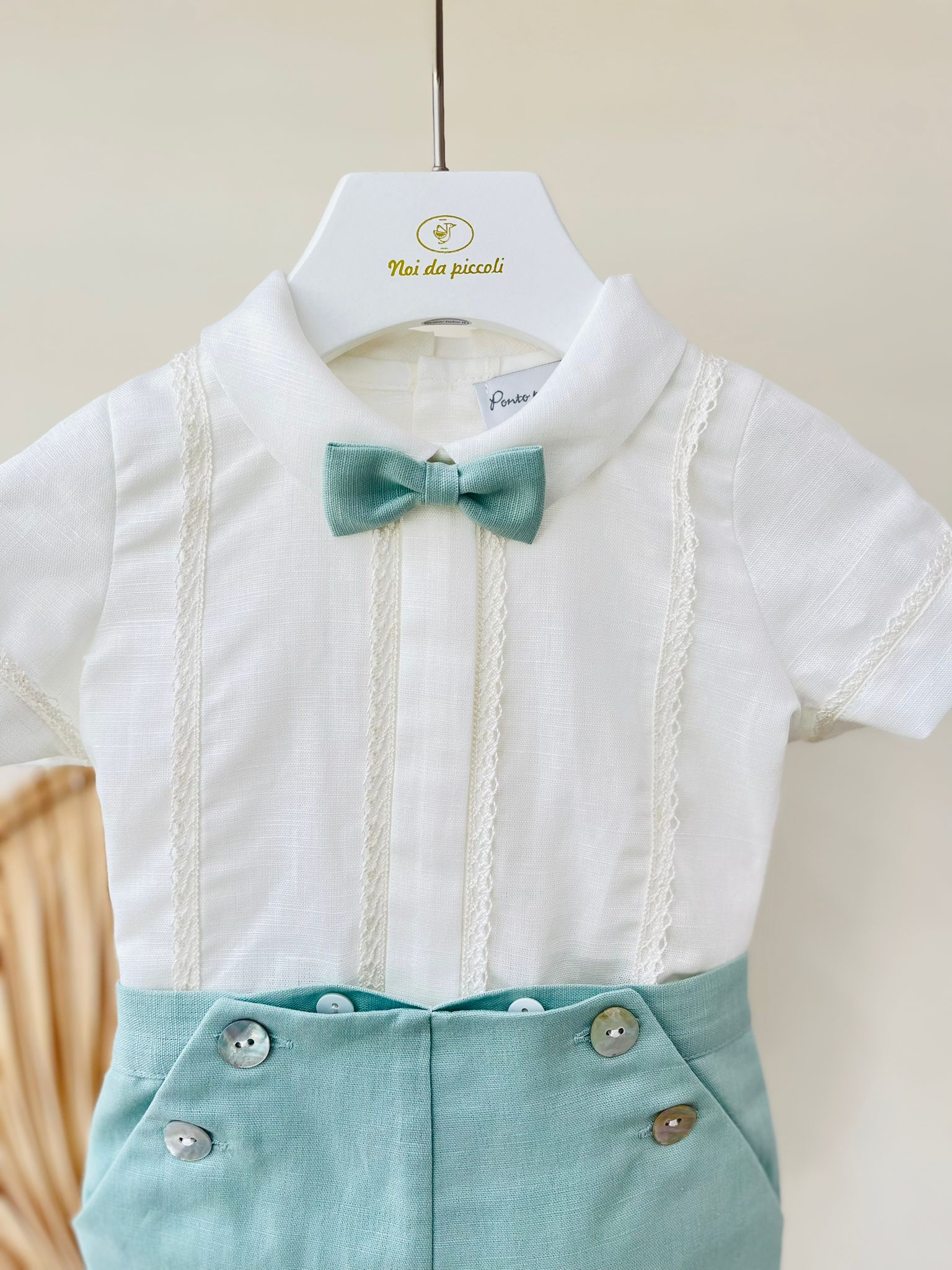 COMPLETO CERIMONIALE VERDE - Noi da piccoli