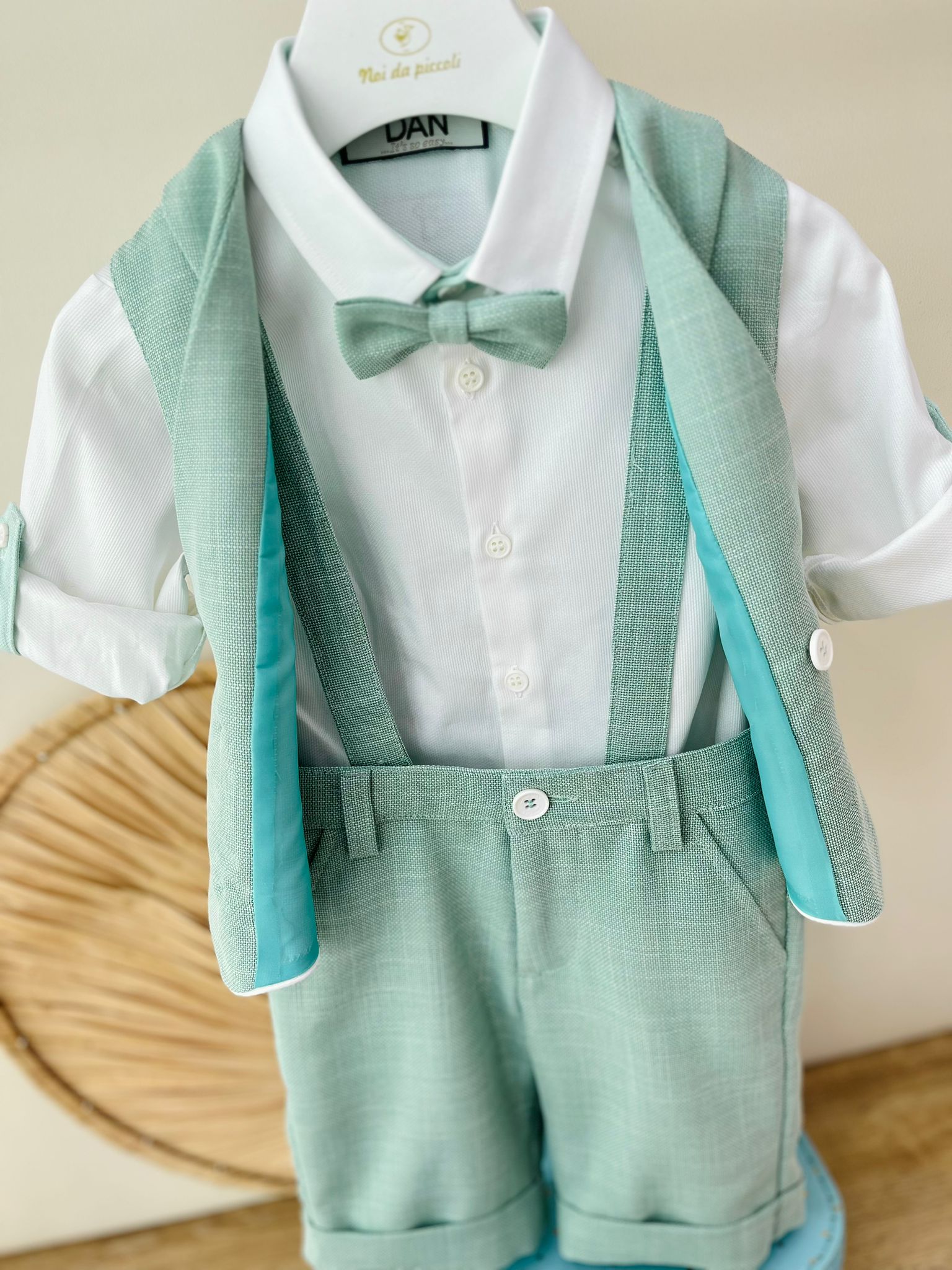 COMPLETO CERIMONIALE VERDE - Noi da piccoli