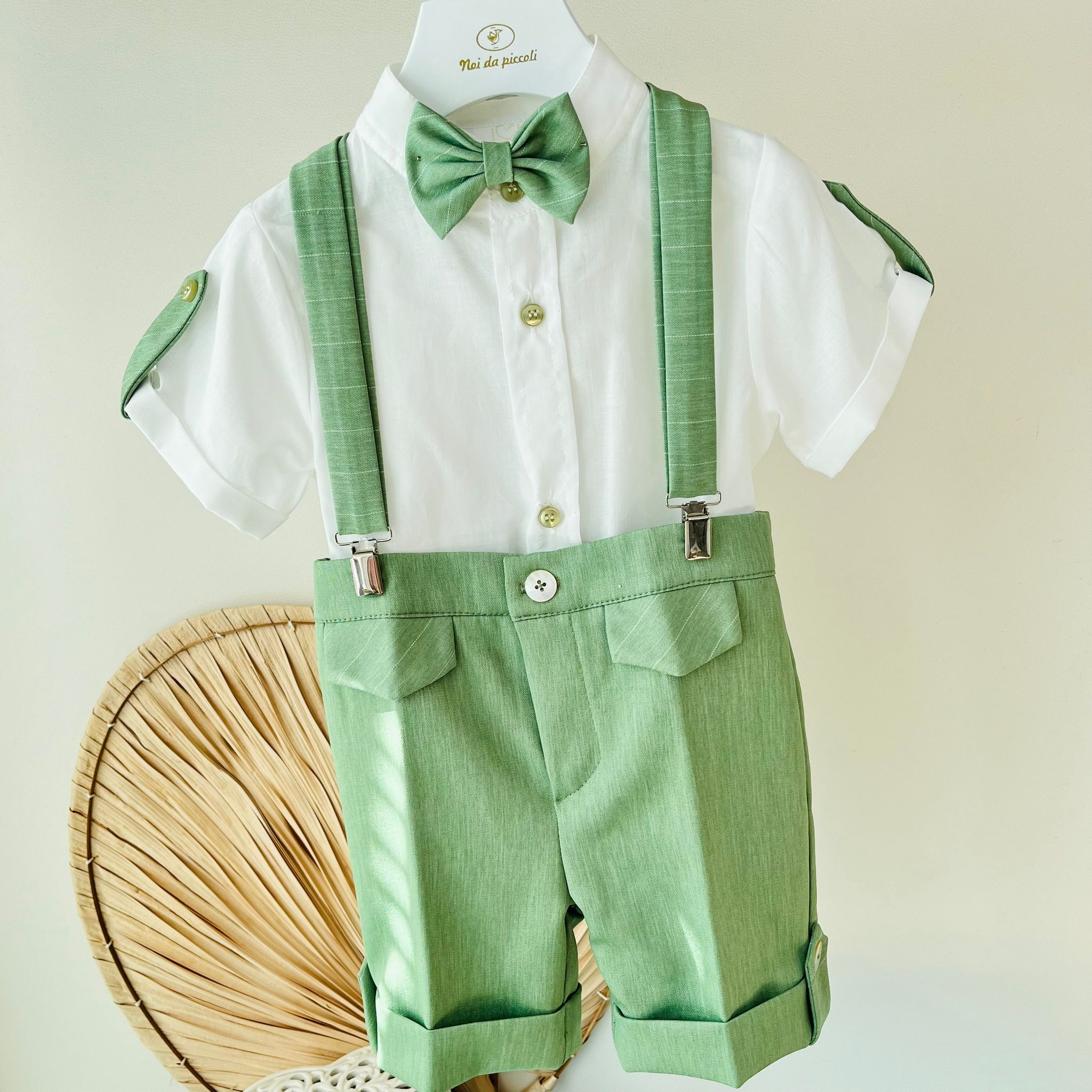 COMPLETO CERIMONIALE VERDE - Noi da piccoli