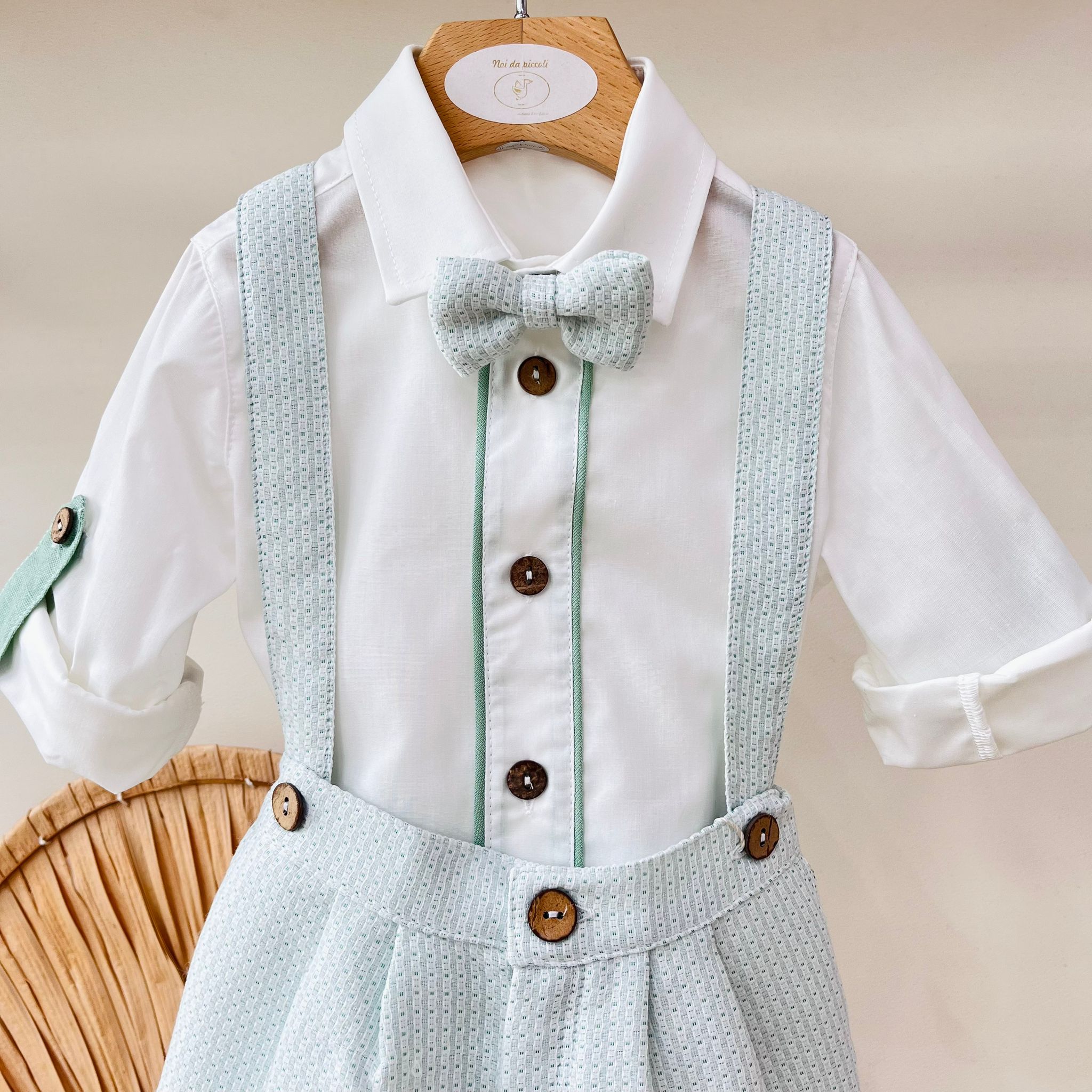 COMPLETO CERIMONIALE VERDE - Noi da piccoli