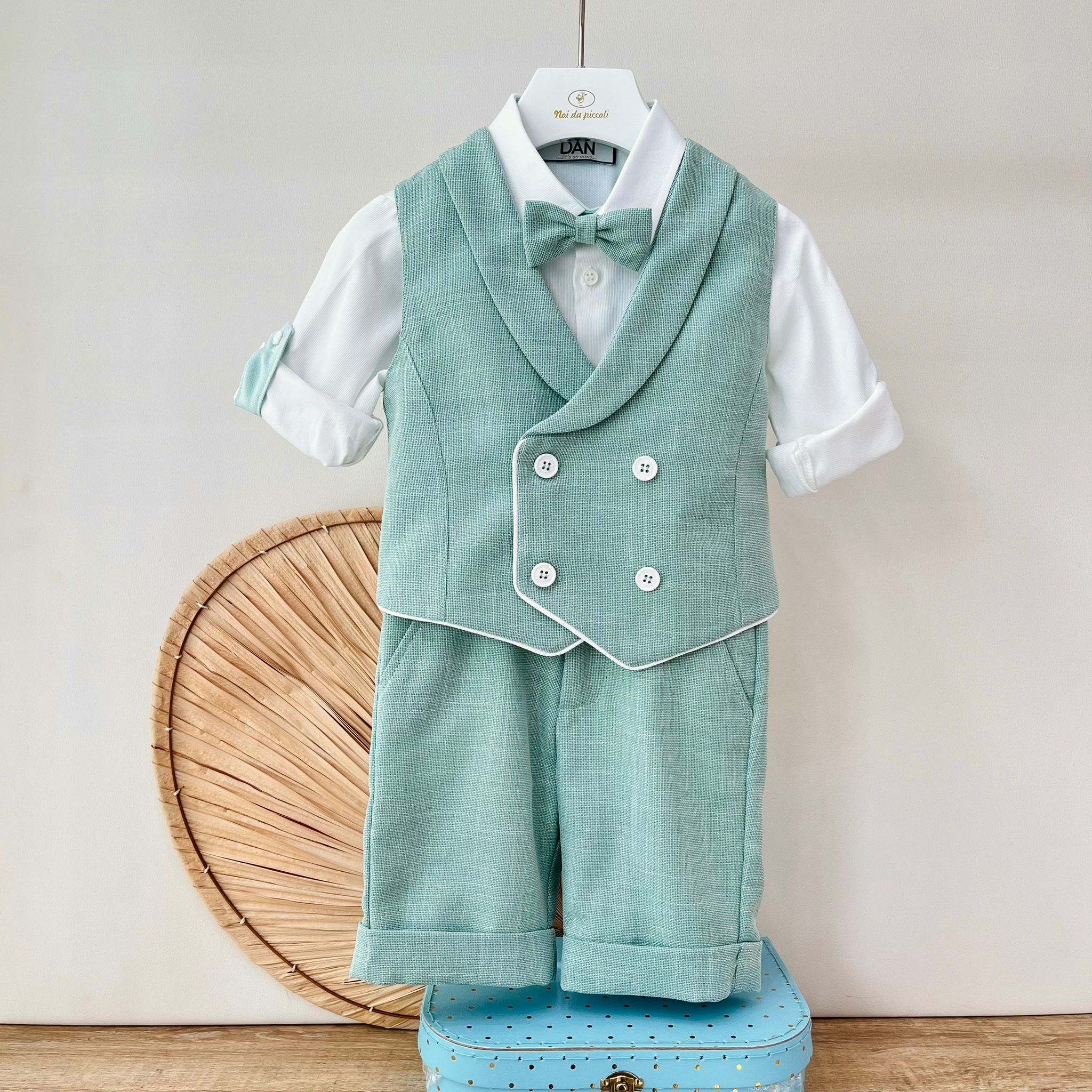 COMPLETO CERIMONIALE VERDE - Noi da piccoli