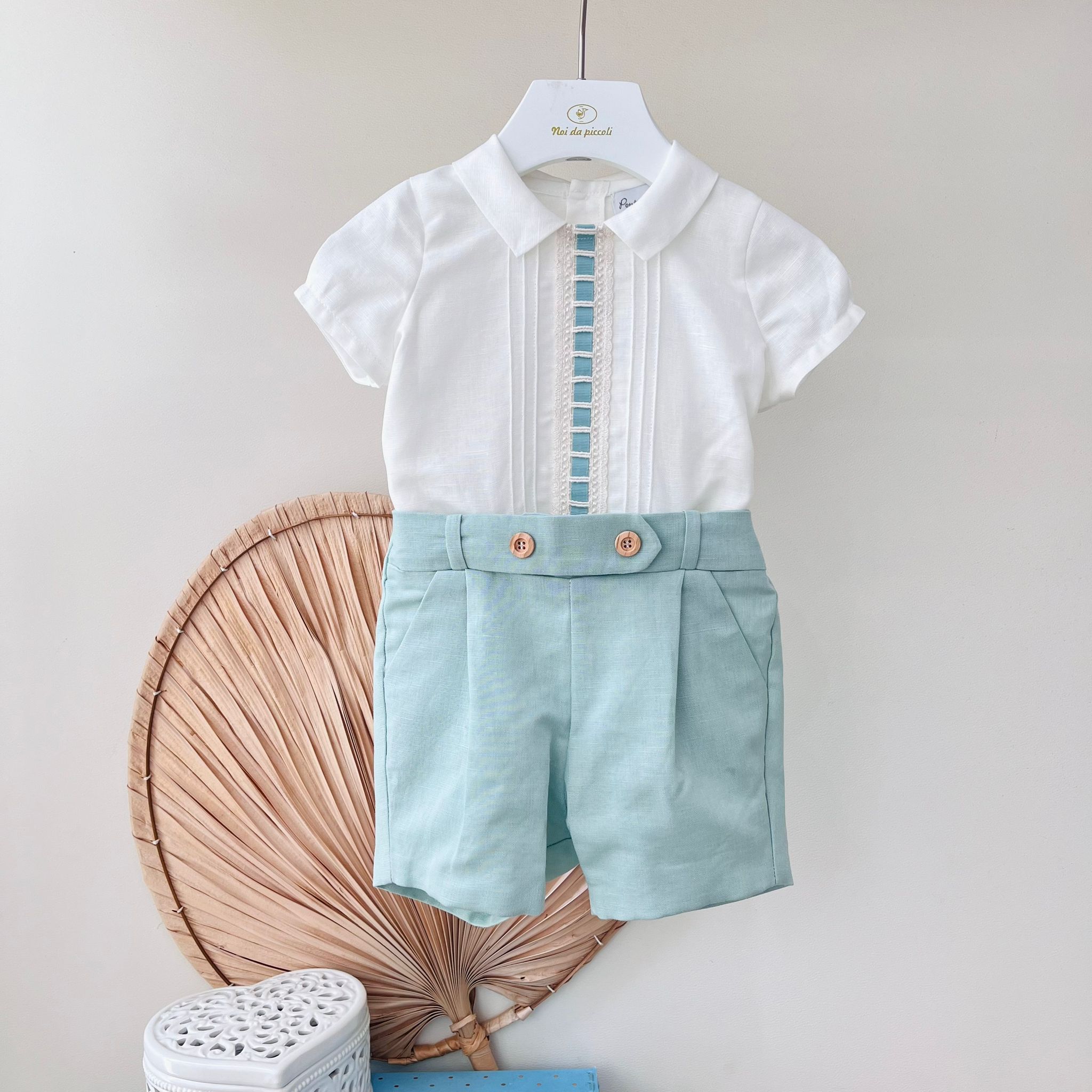 COMPLETO CERIMONIALE VERDE - Noi da piccoli