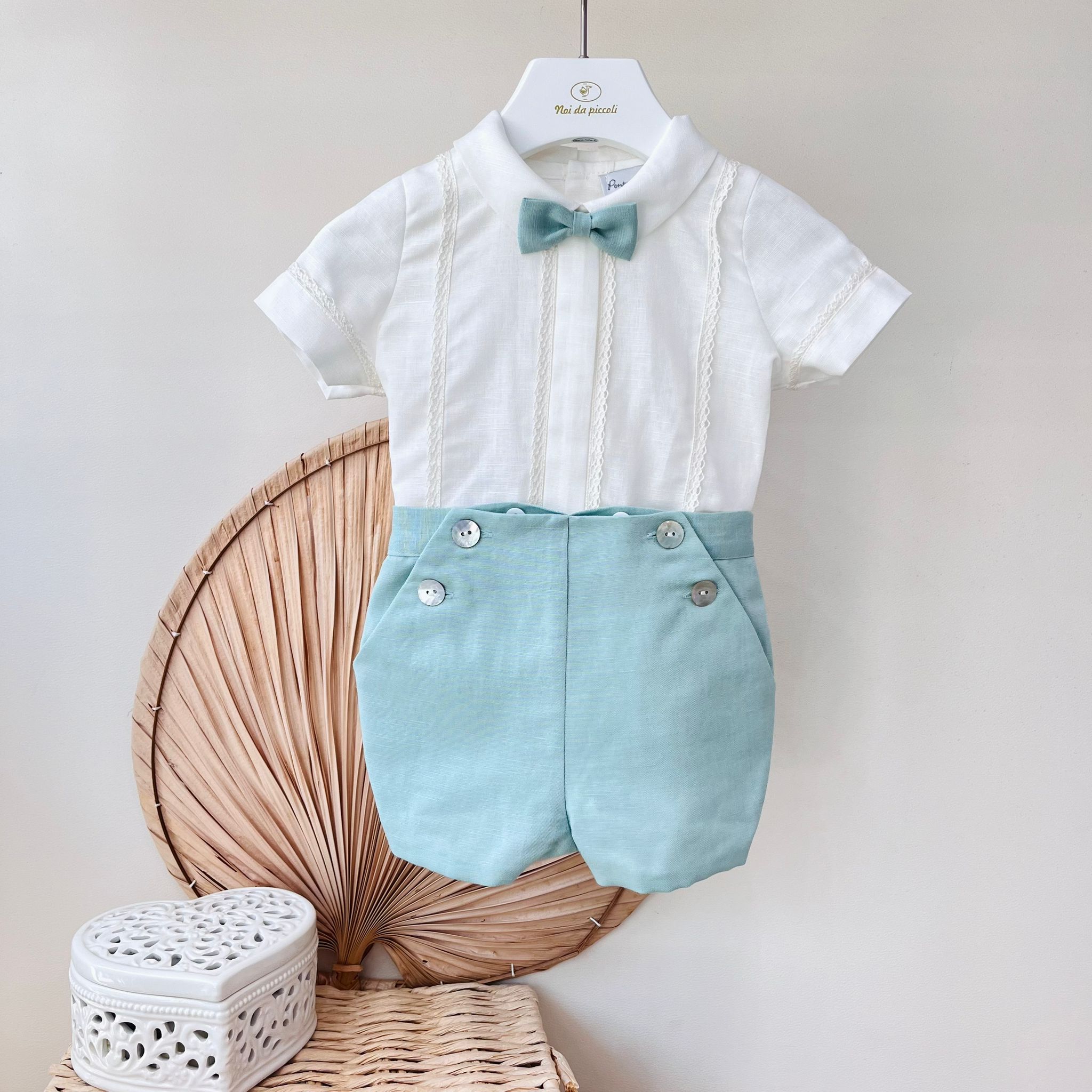 COMPLETO CERIMONIALE VERDE - Noi da piccoli