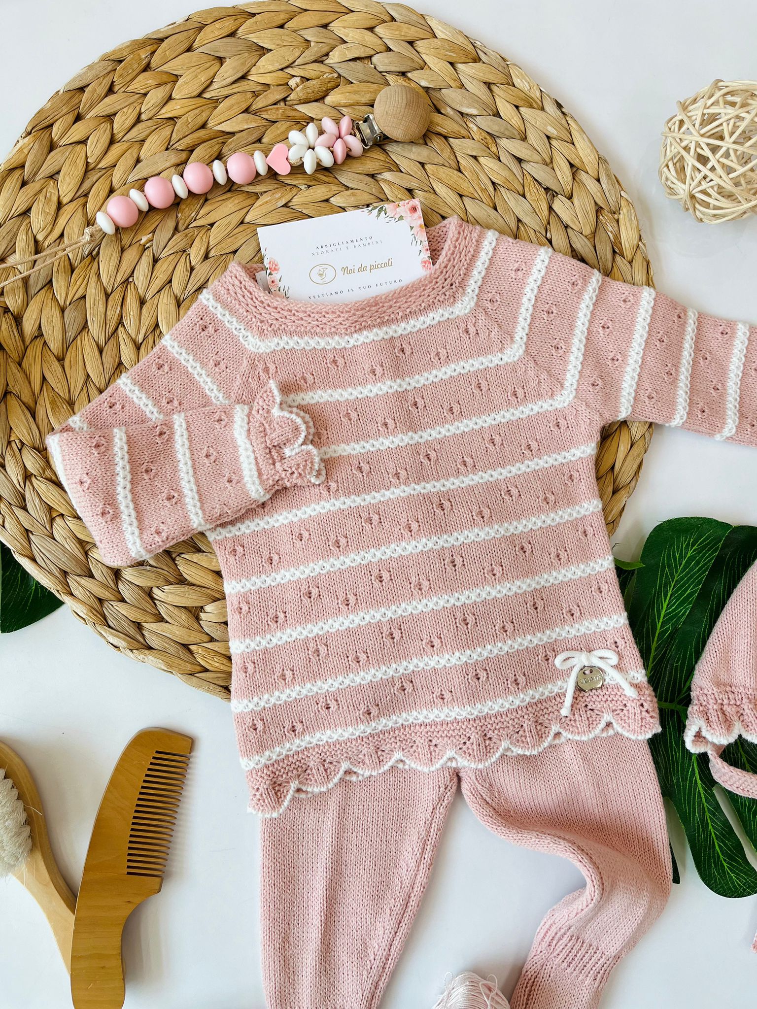 COMPLETO CON CUFFIA MIRAR 100% ACRILICO - Noi da piccoli