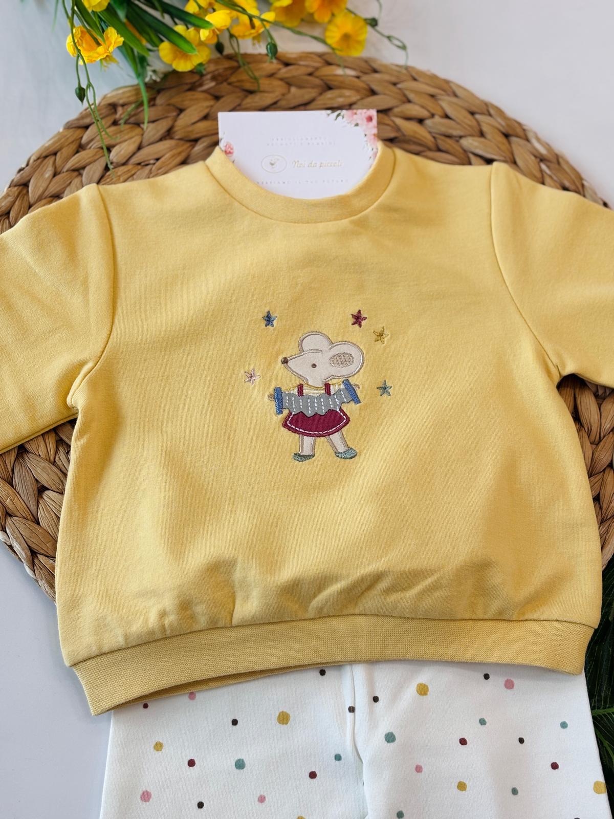 COMPLETO COTONE CALDO BEIGE - Noi da piccoli