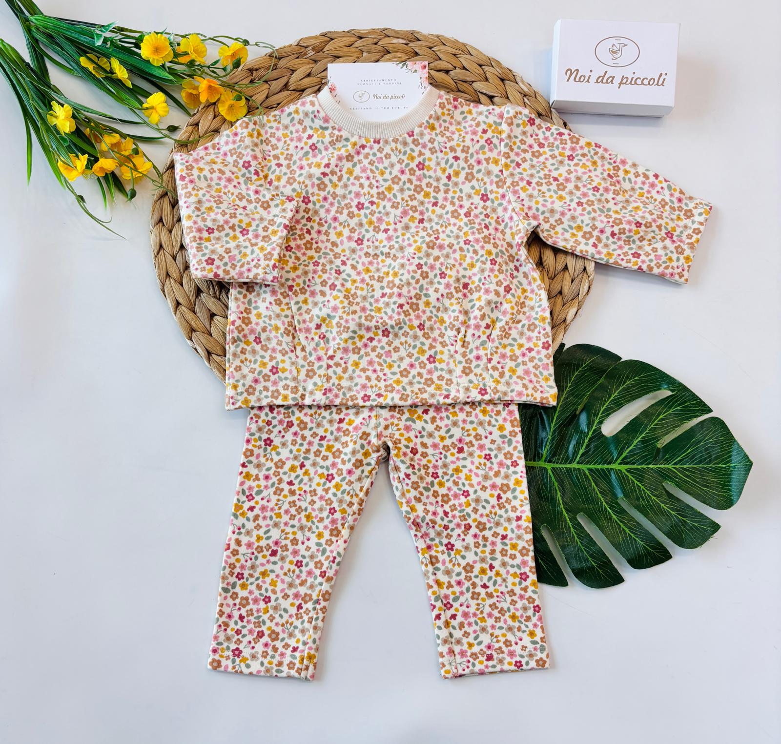 COMPLETO COTONE CALDO BEIGE - Noi da piccoli