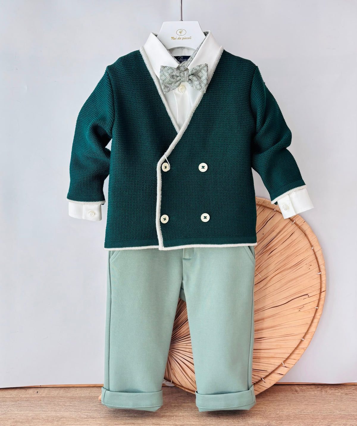 Completo Elegante Verde Evi - Noi da piccoli