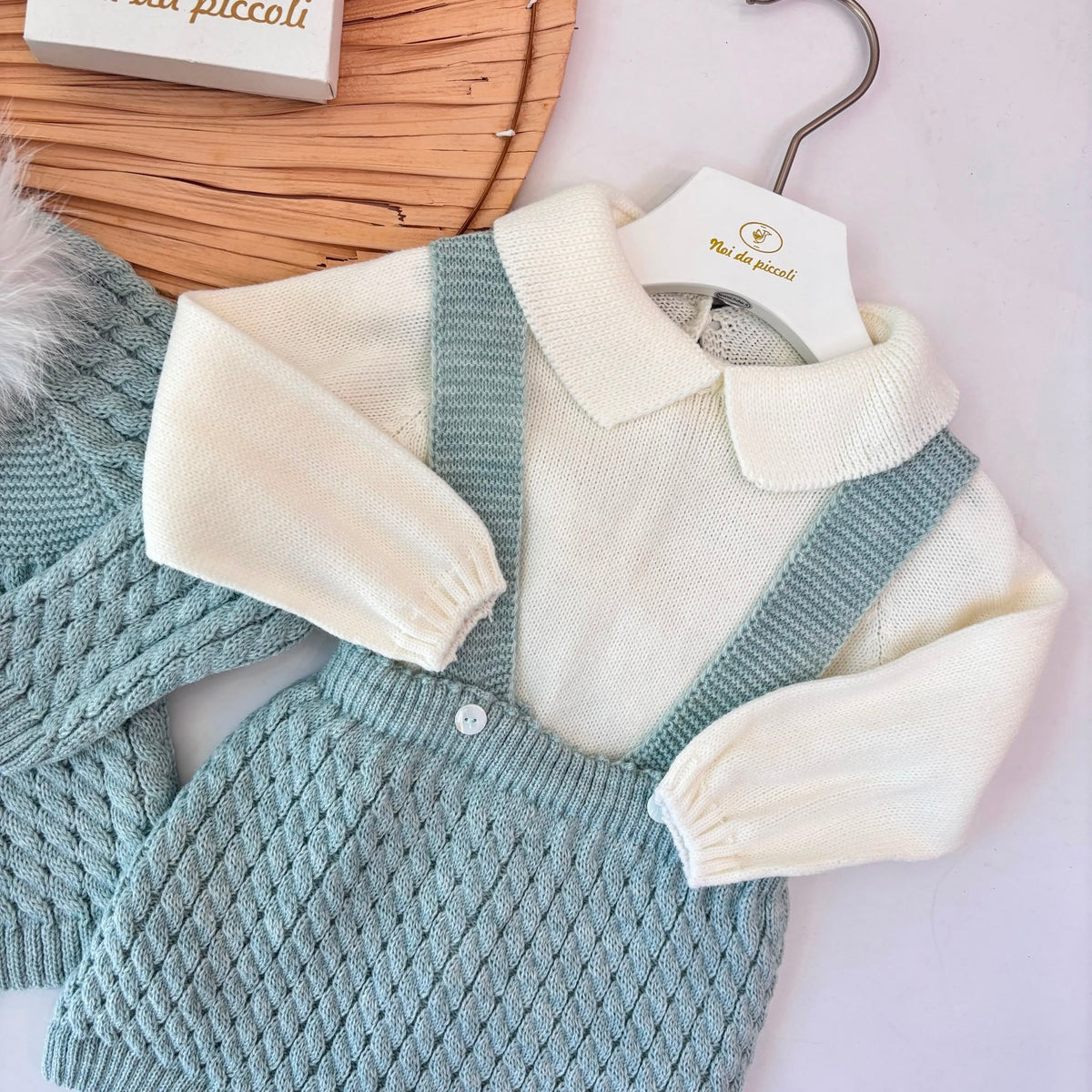 Green Warm Knit Set Juliana - Noi da piccoli