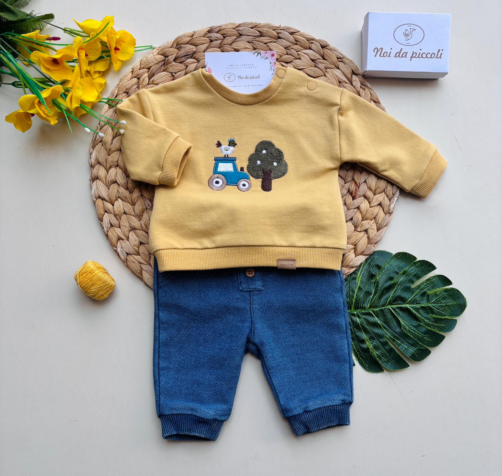 COMPLETO GIALLO BLU - Noi da piccoli