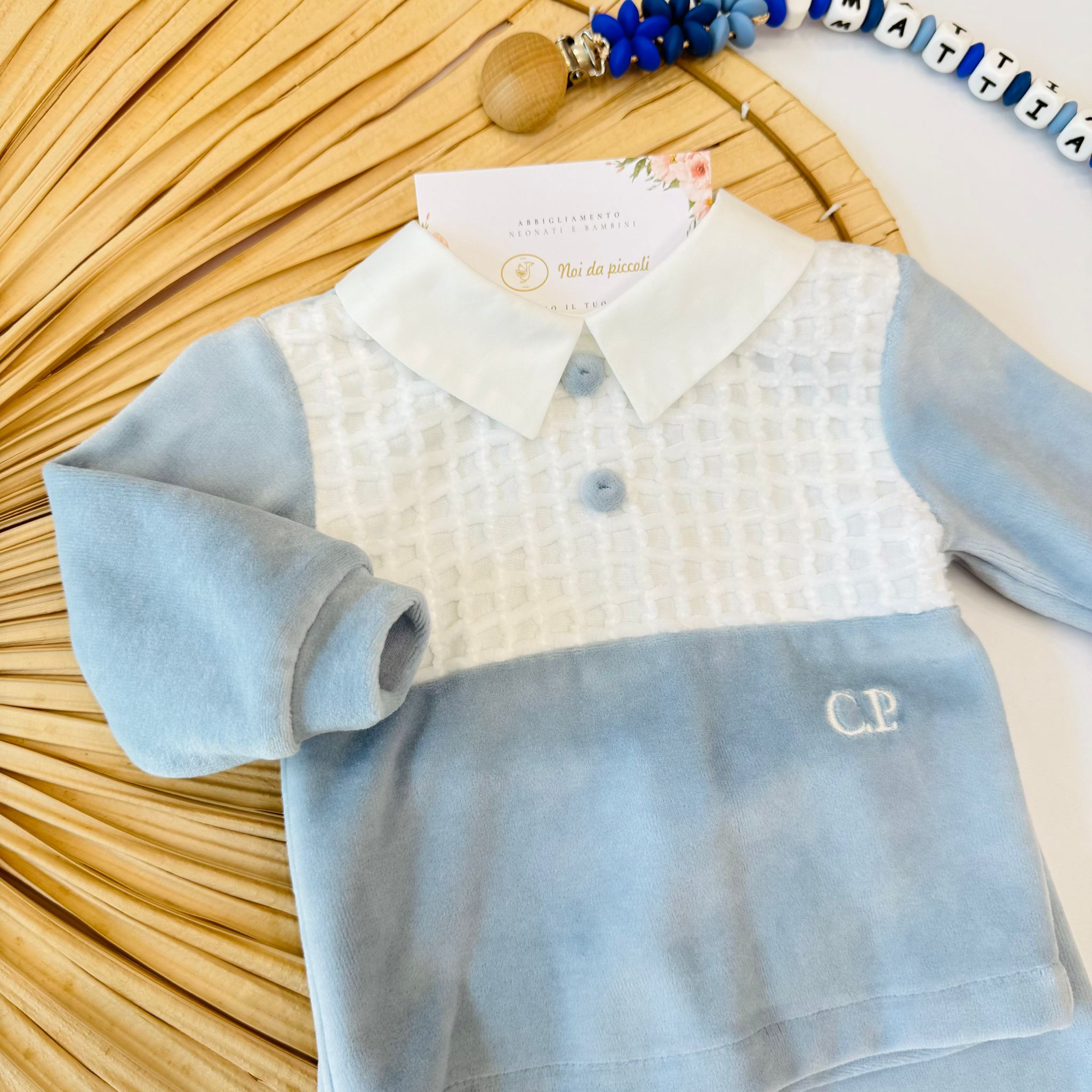 COMPLETO IN CINIGLIA CIELO - Noi da piccoli