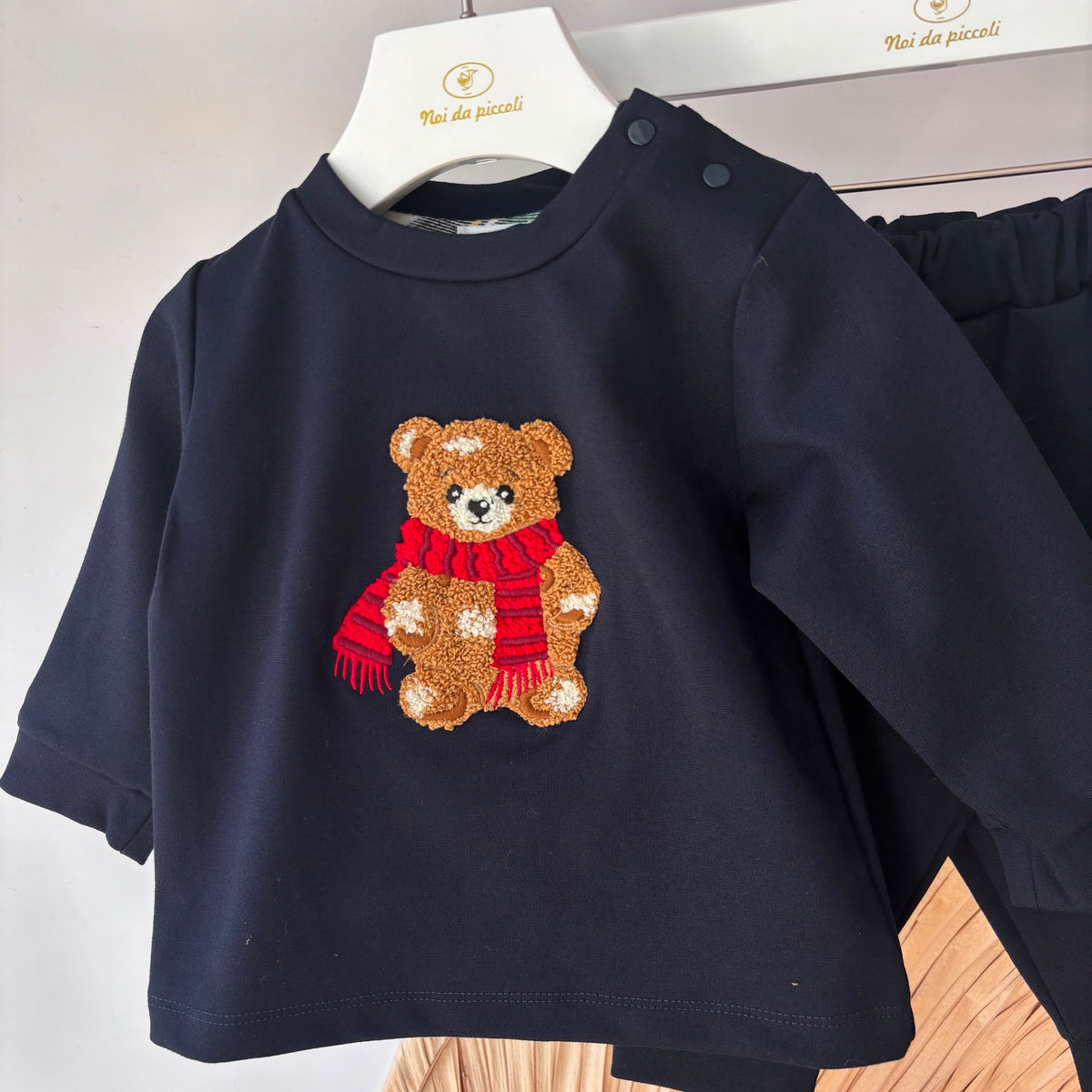 Blue Brushed Cotton Set Deolinda - Noi da piccoli