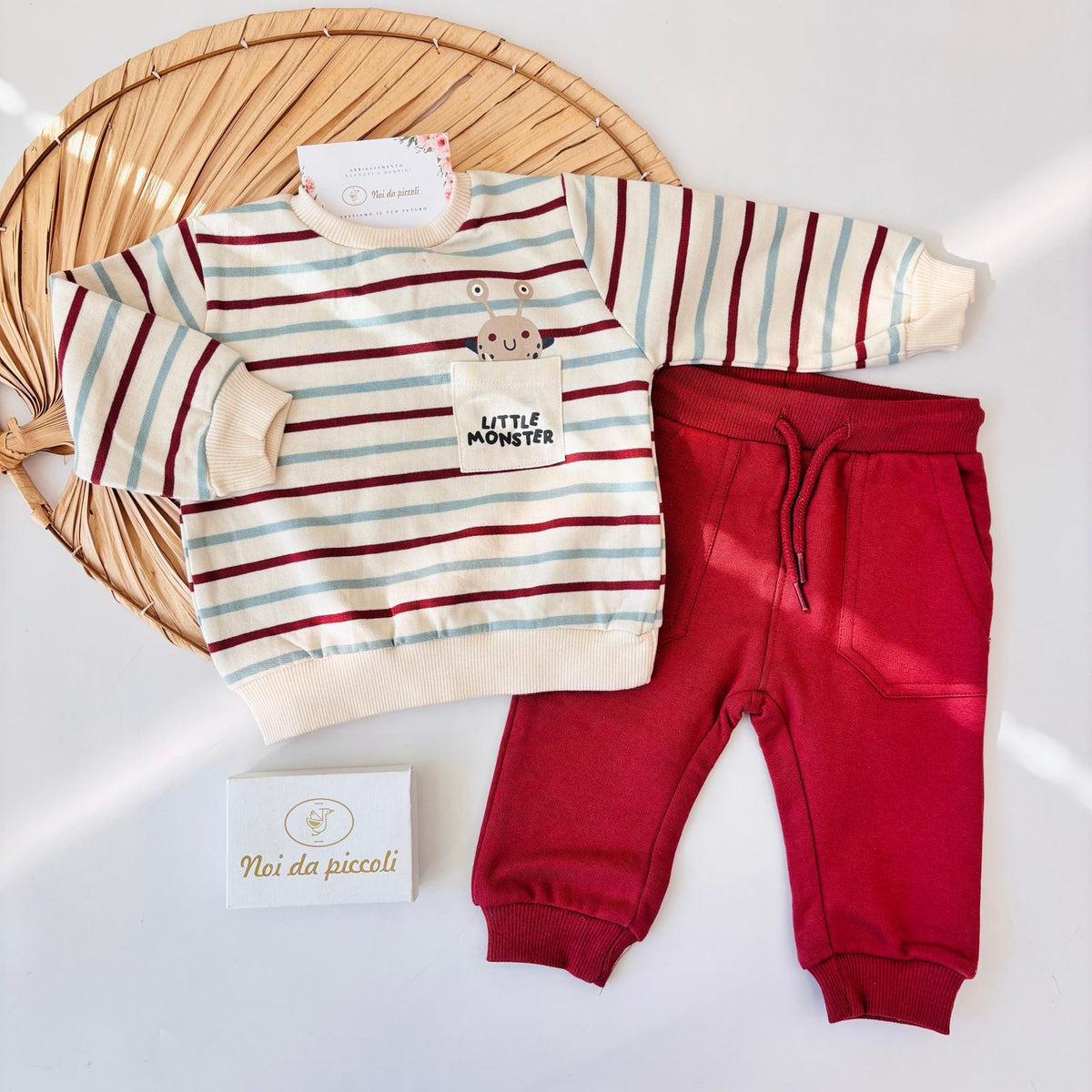 Brick Striped Brushed Cotton Set STREET MONKEY