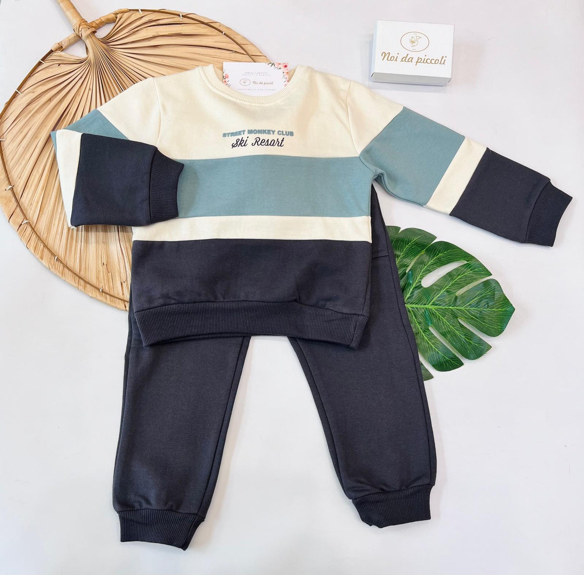Completo in Cotone Caldo Grigio Street Monkey - dettaglio 2