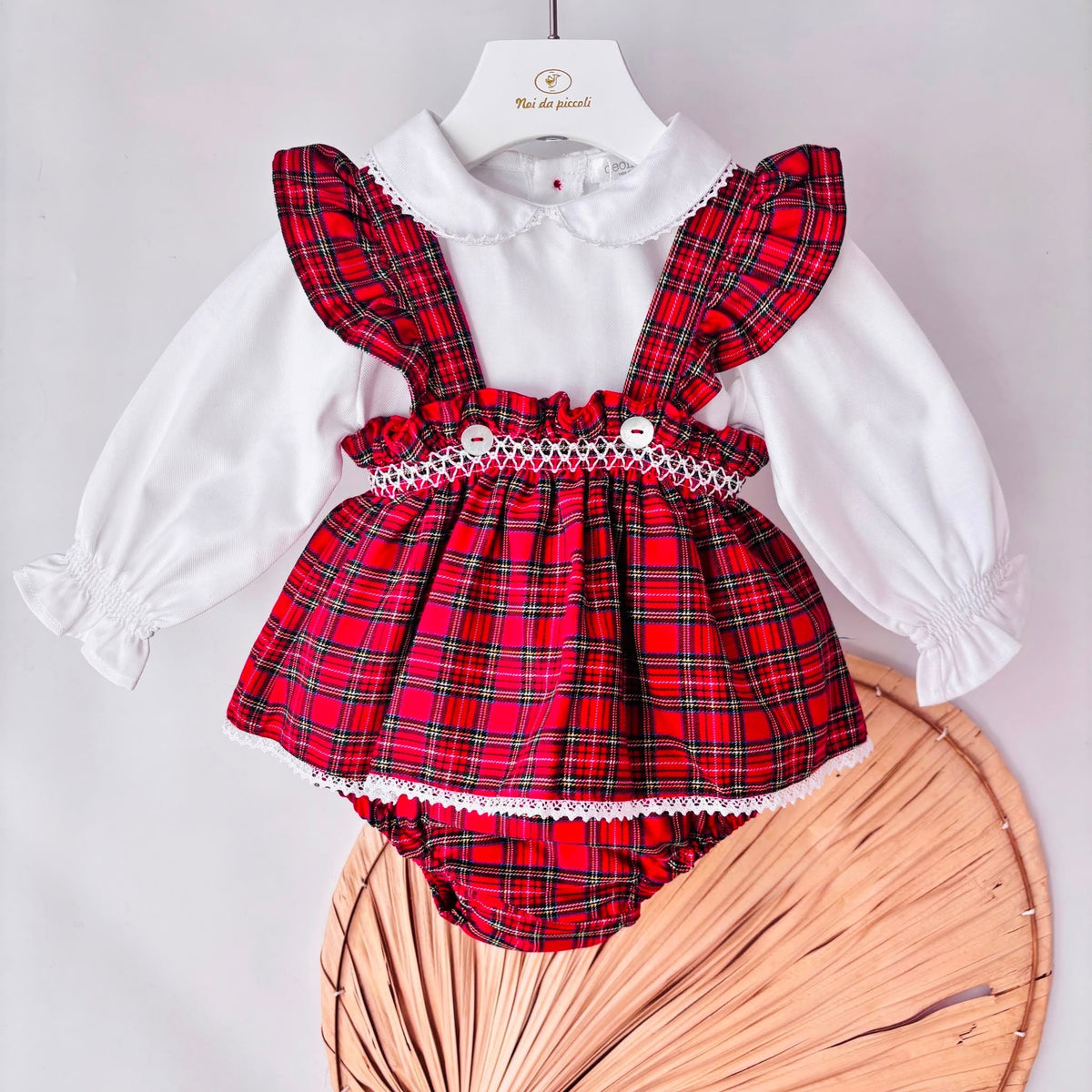 Red Brushed Cotton Set Deolinda - Noi da piccoli
