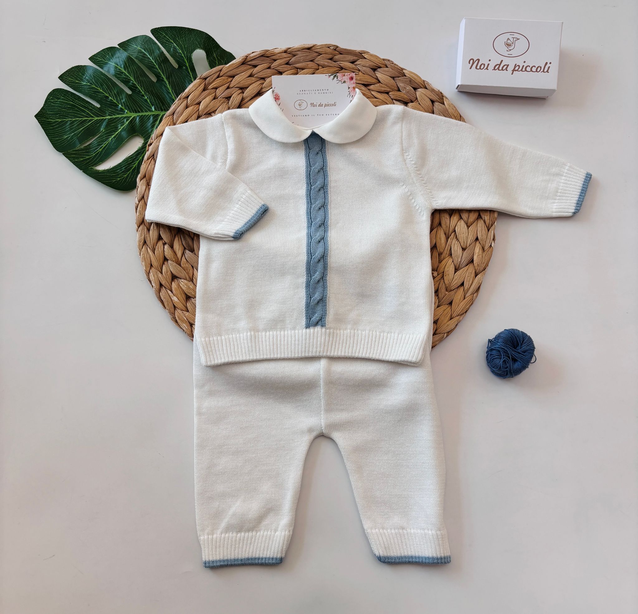 COMPLETO IN FILO PANNA - Noi da piccoli