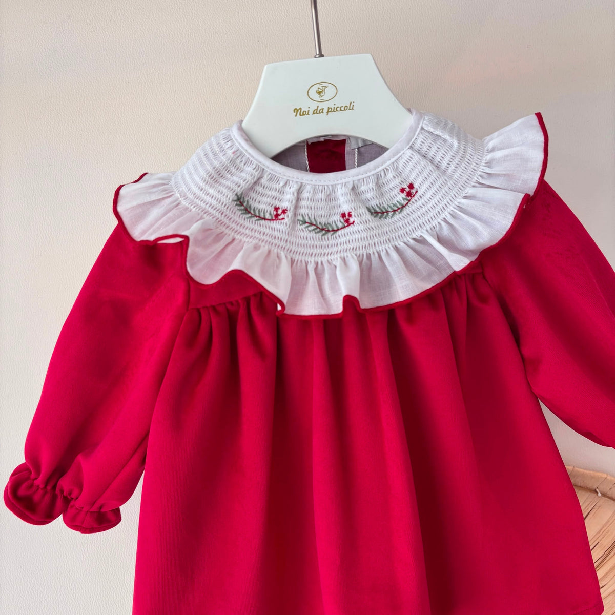 COMPLETO IN VELLUTO ROSSO - Noi da piccoli