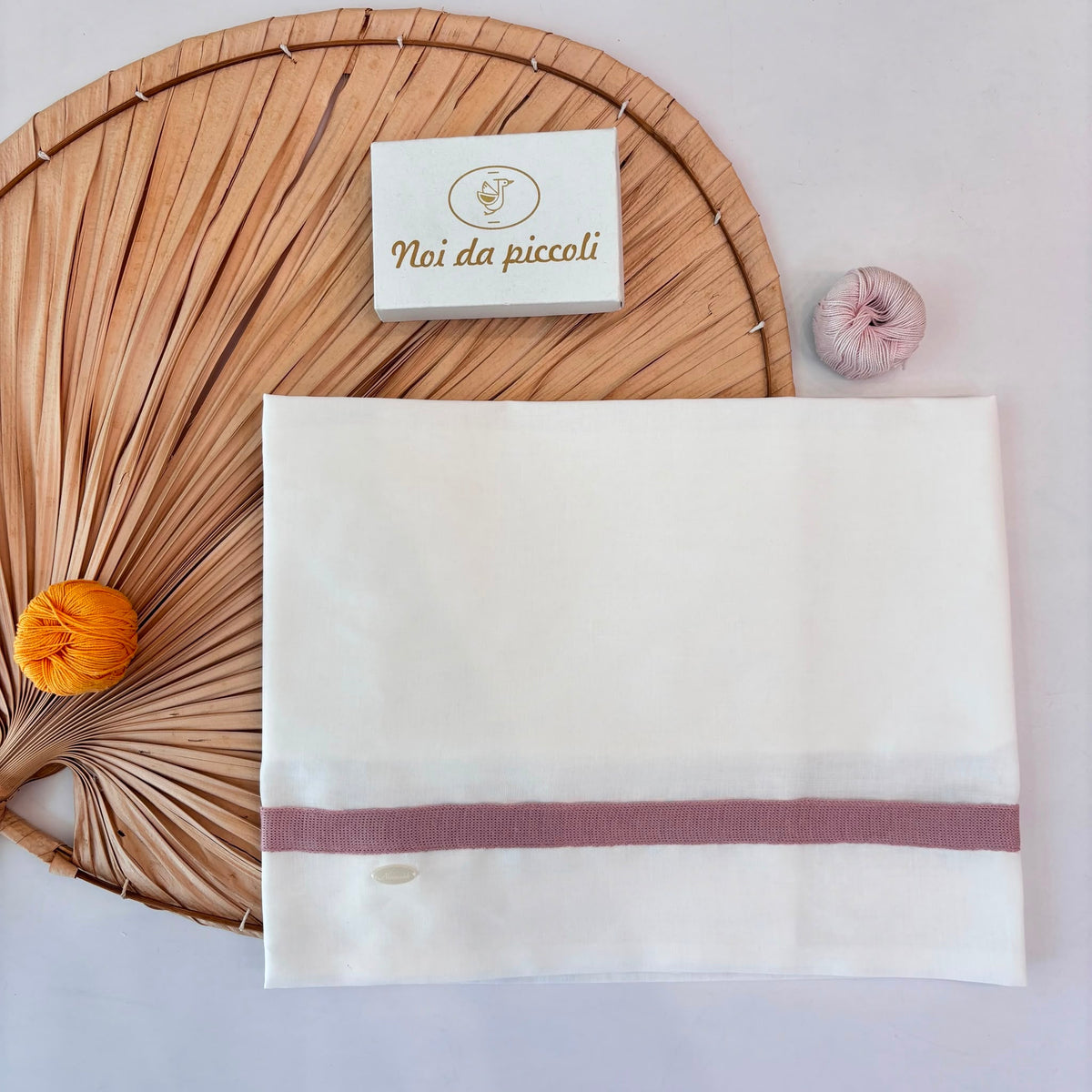 COORDINATO NASCITA lana con punto smock ROSA - Noi da piccoli