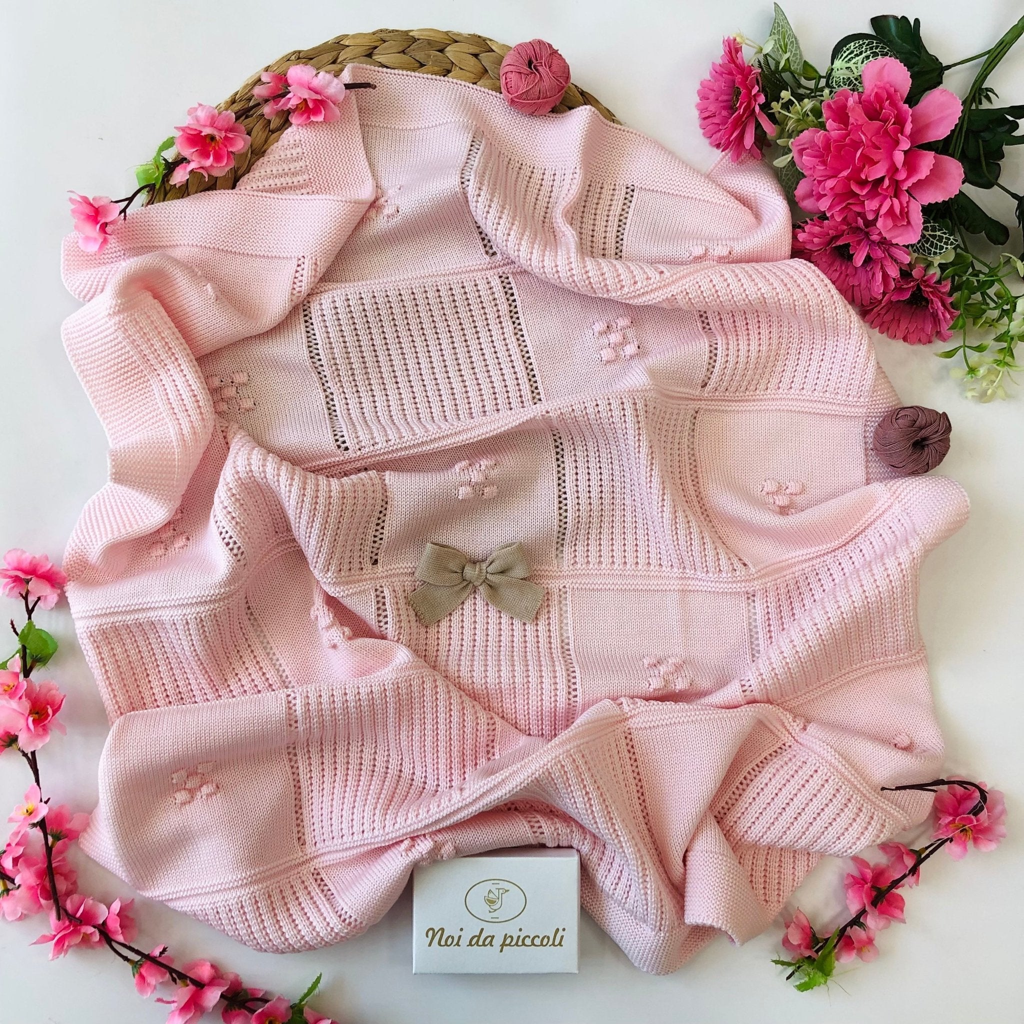 COORDINATO ROSA TABACCO IN LANA CON TUTINA - Noi da piccoli