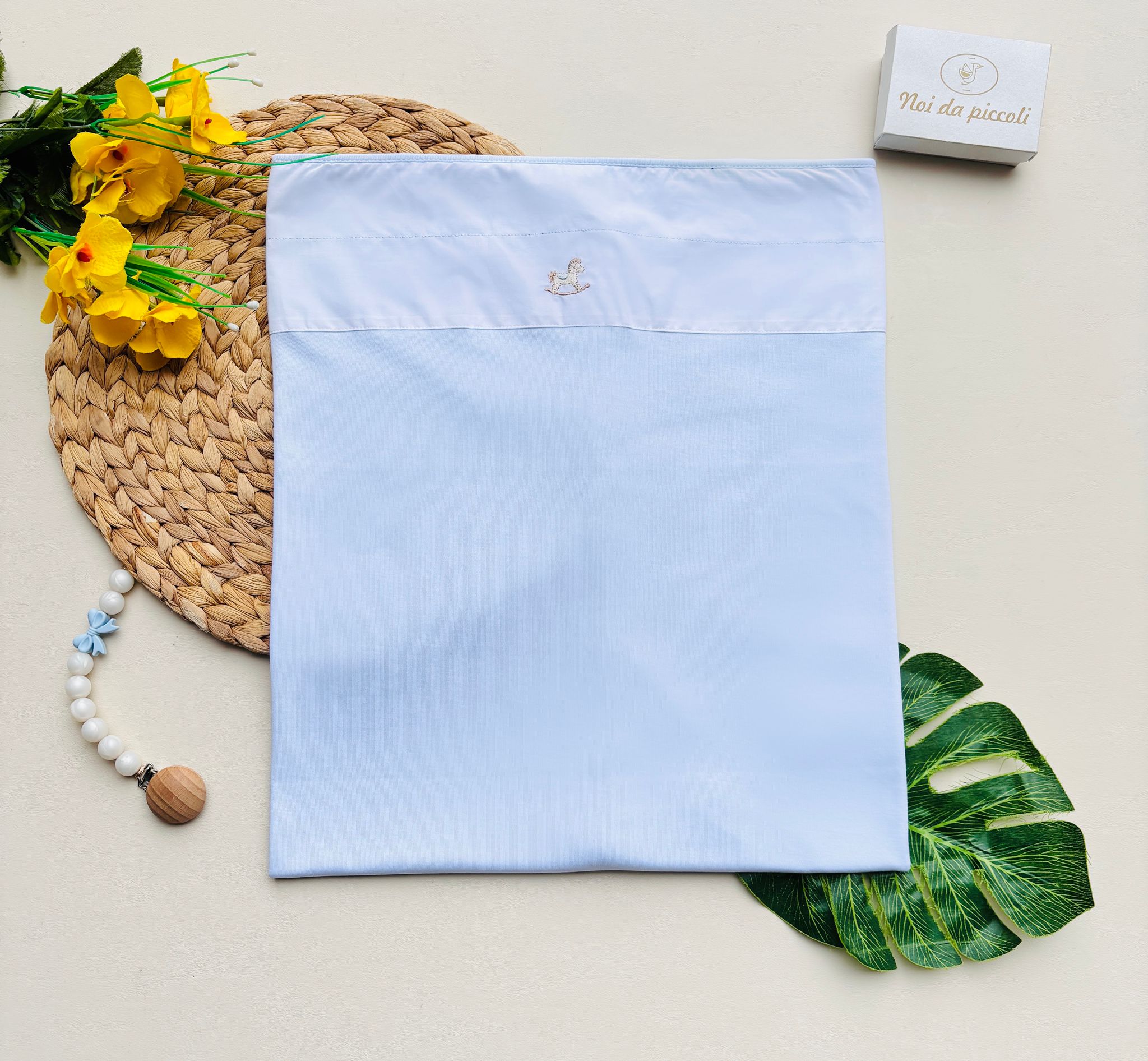 Coperta 100 % COTONE CIELO - Noi da piccoli