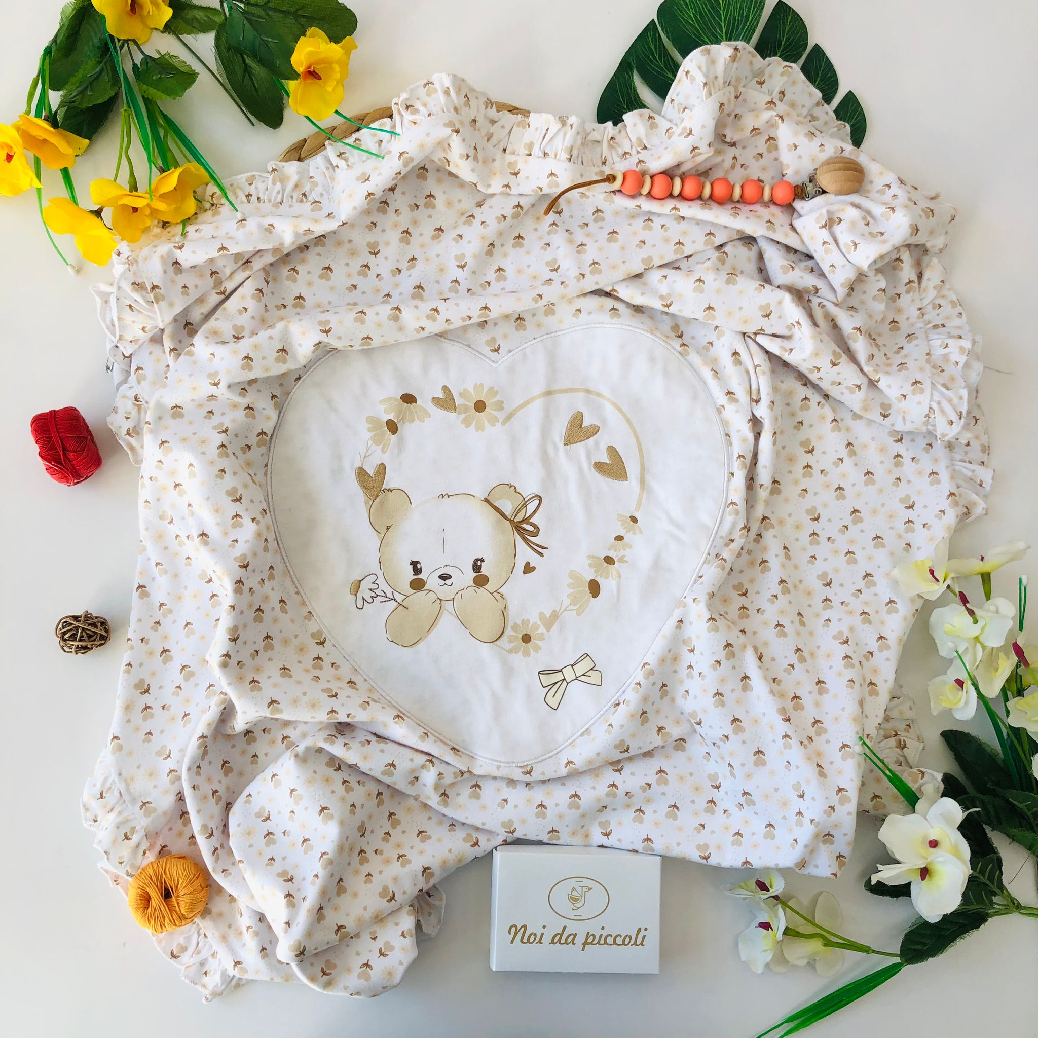 Coperta 100 % COTONE Multicolore - Noi da piccoli