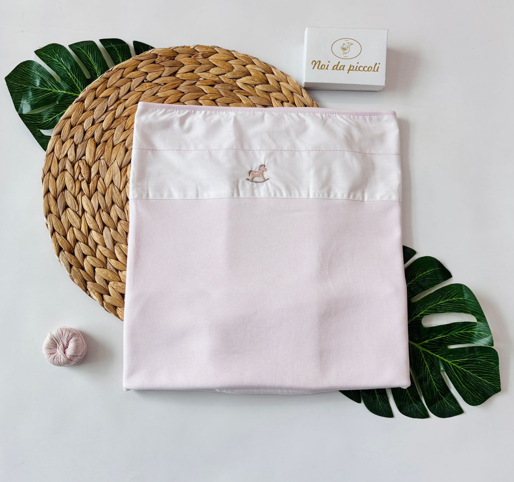 Coperta 100 % COTONE ROSA - Noi da piccoli