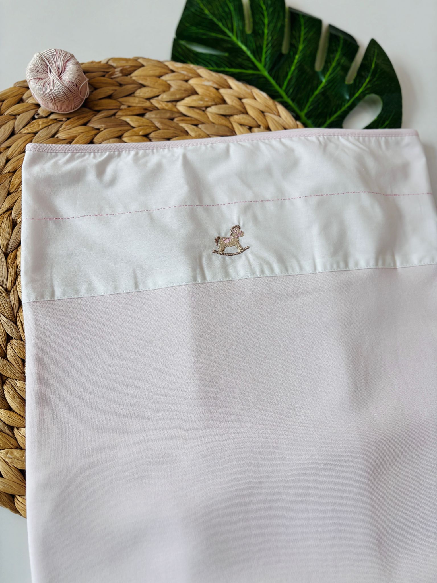 Coperta 100 % COTONE ROSA - Noi da piccoli