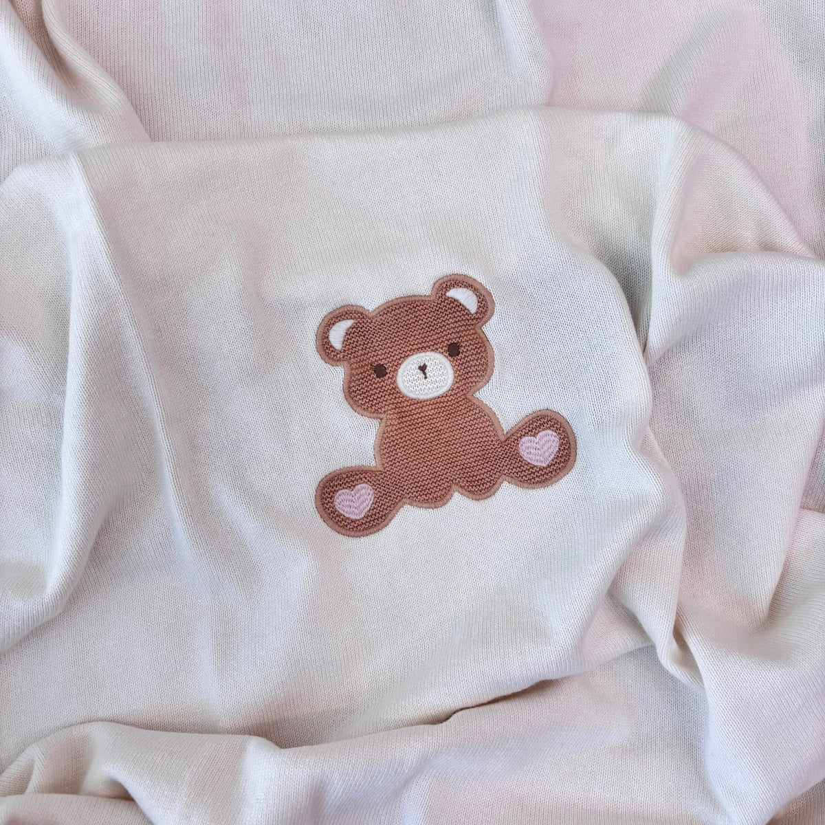 Coperta IN FILATO CALDO ROSA CON TEDDY - Noi da piccoli