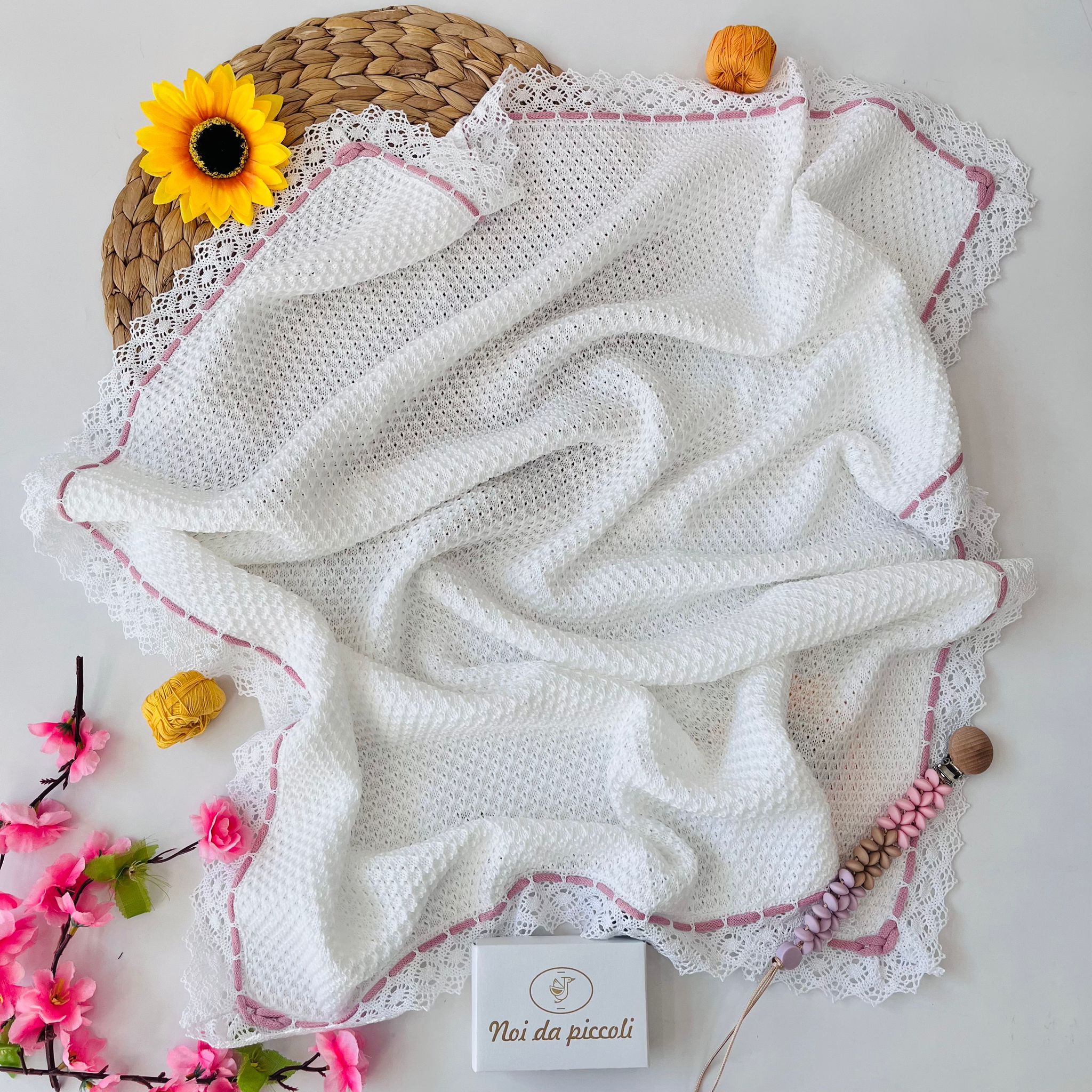 copertina 100 % COTONE Bianco - Noi da piccoli