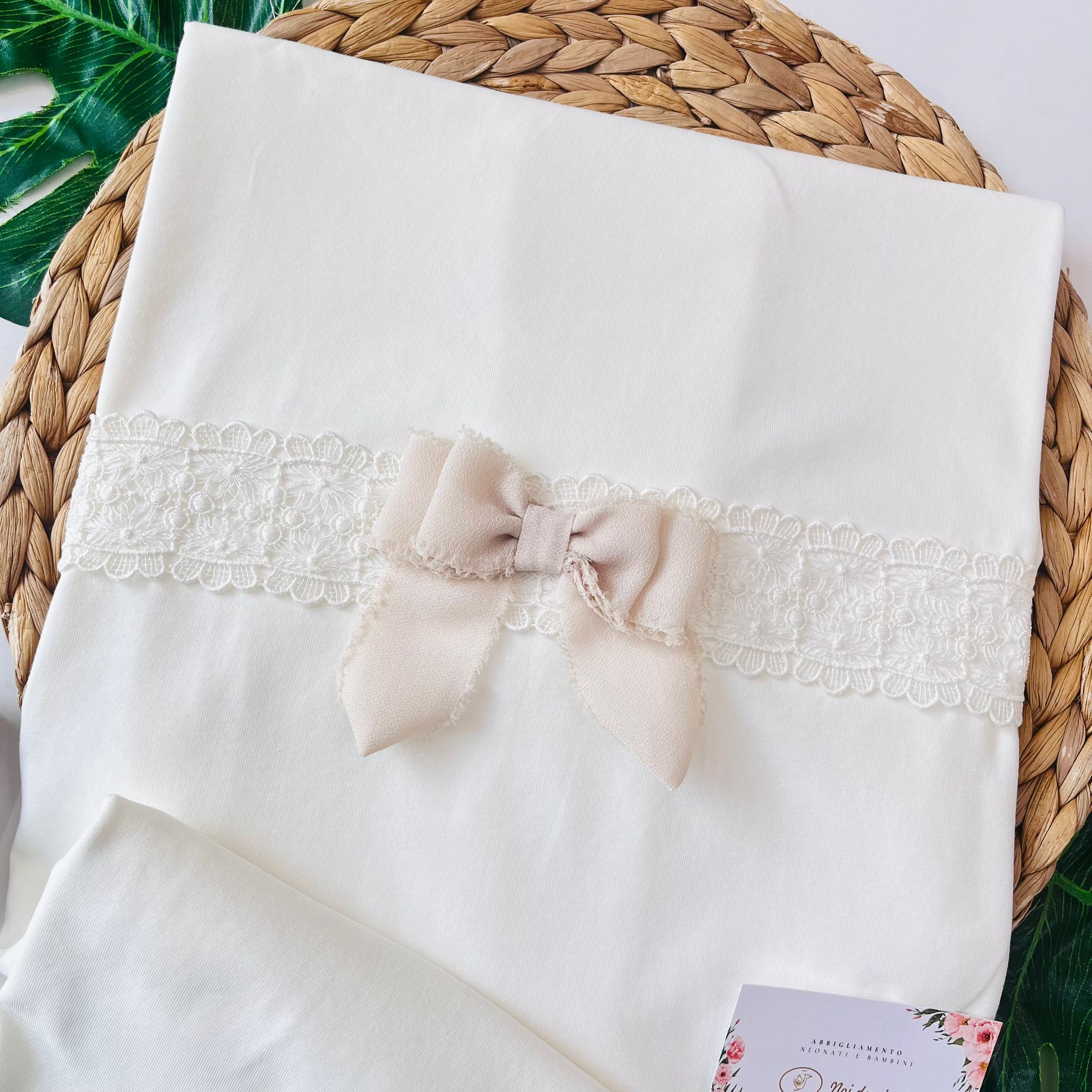 COPERTINA 100 % COTONE PANNA - Noi da piccoli