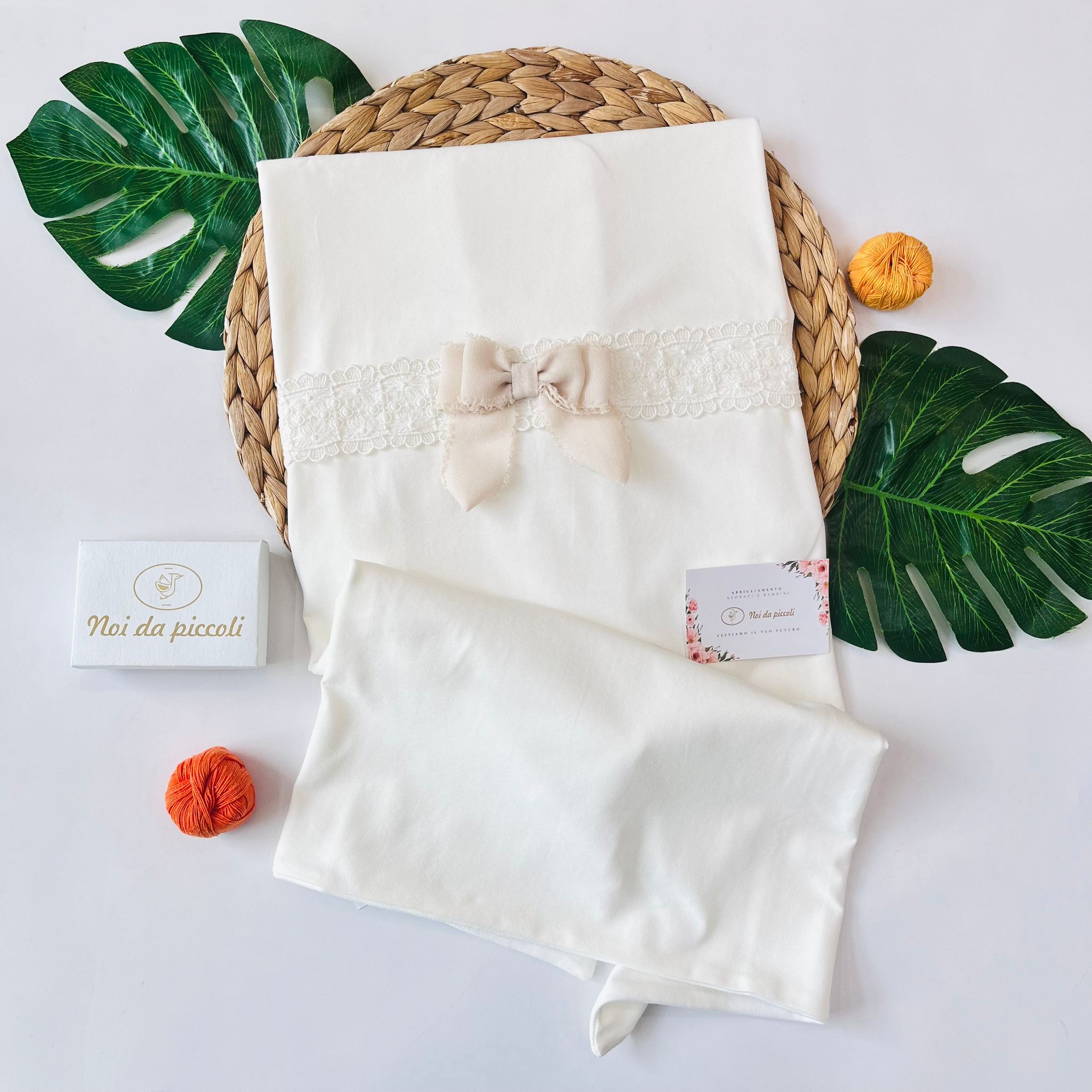 COPERTINA 100 % COTONE PANNA - Noi da piccoli