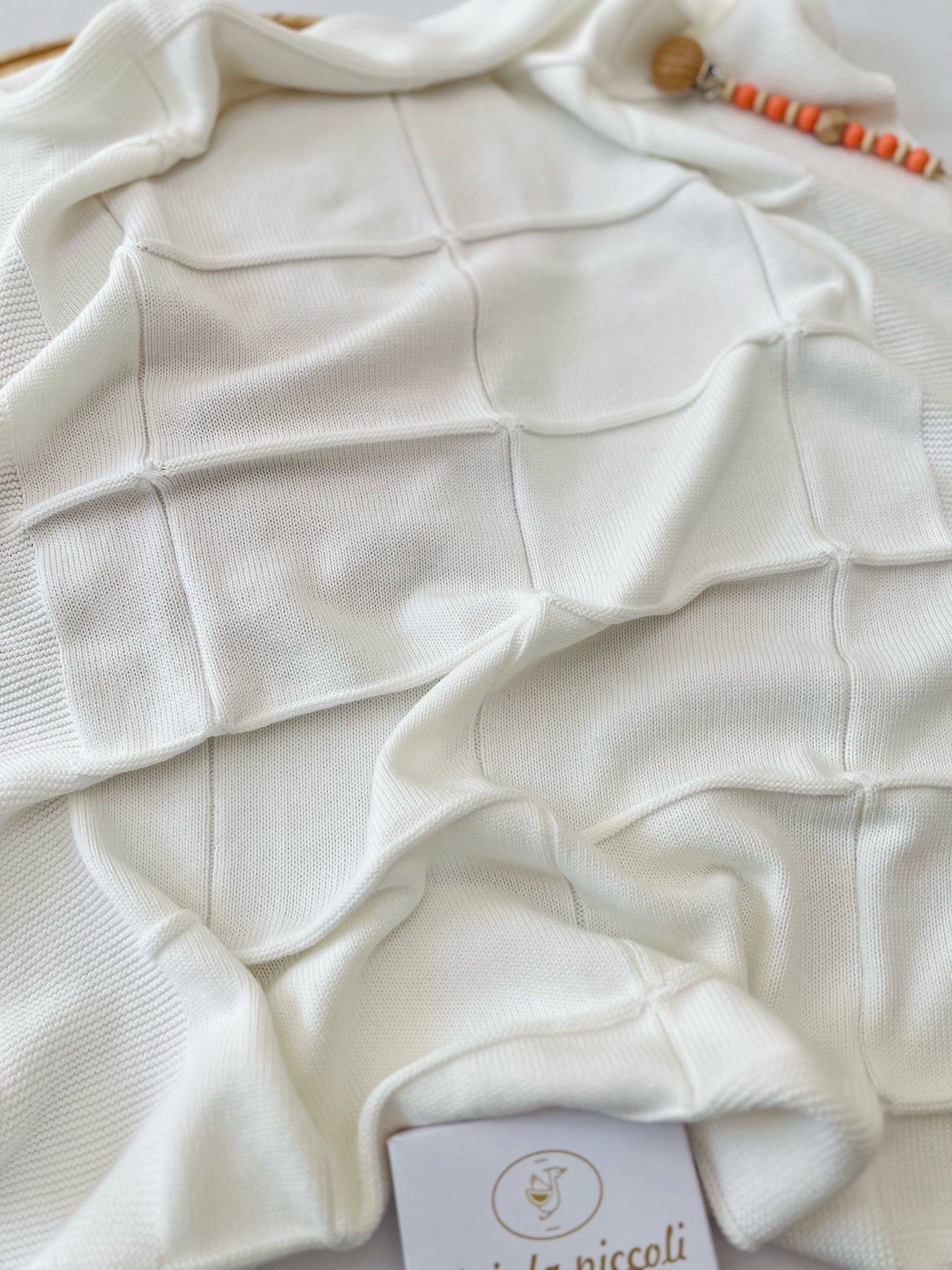 COPERTINA 100% FILO DI COTONE BIANCA - Noi da piccoli