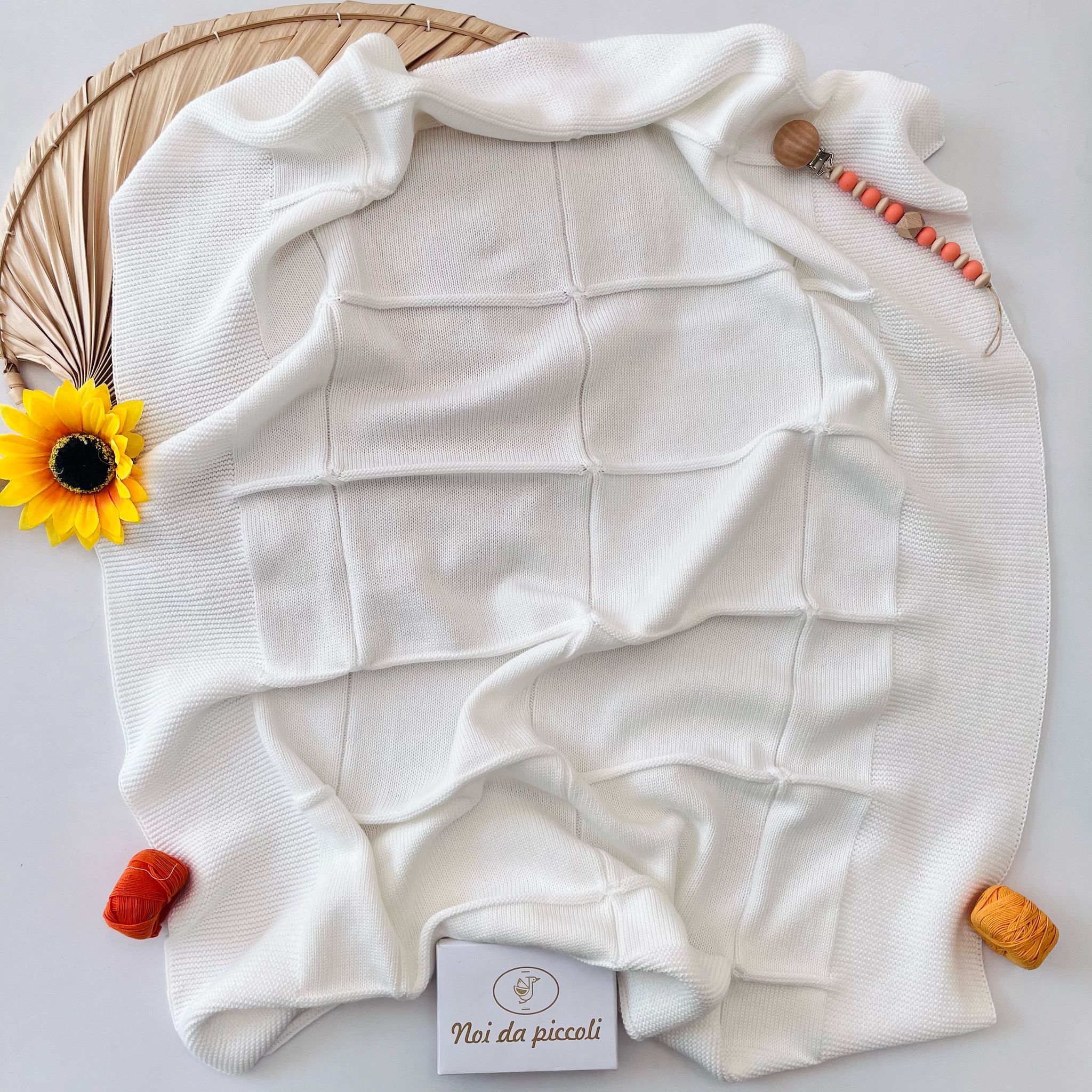 COPERTINA 100% FILO DI COTONE BIANCA - Noi da piccoli