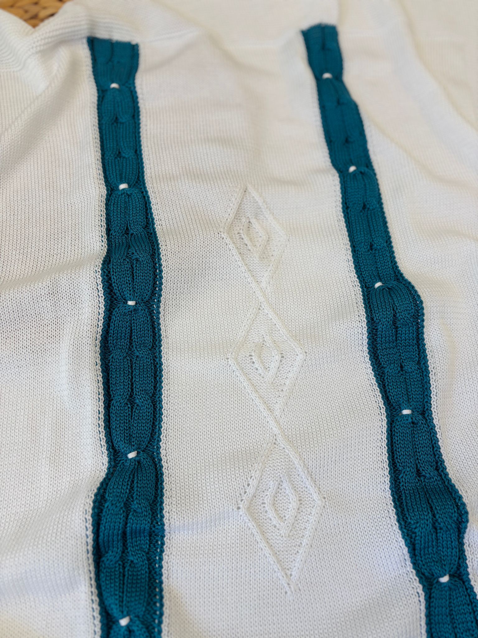 COPERTINA 100% FILO DI COTONE BIANCO - Noi da piccoli