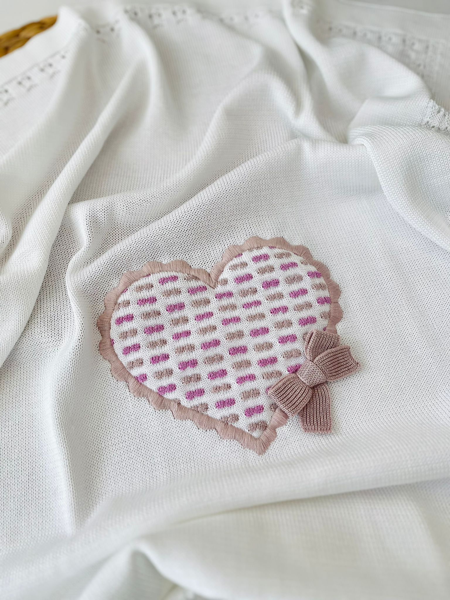 COPERTINA 100% FILO DI COTONE CICLAMINO MARSALA - Noi da piccoli