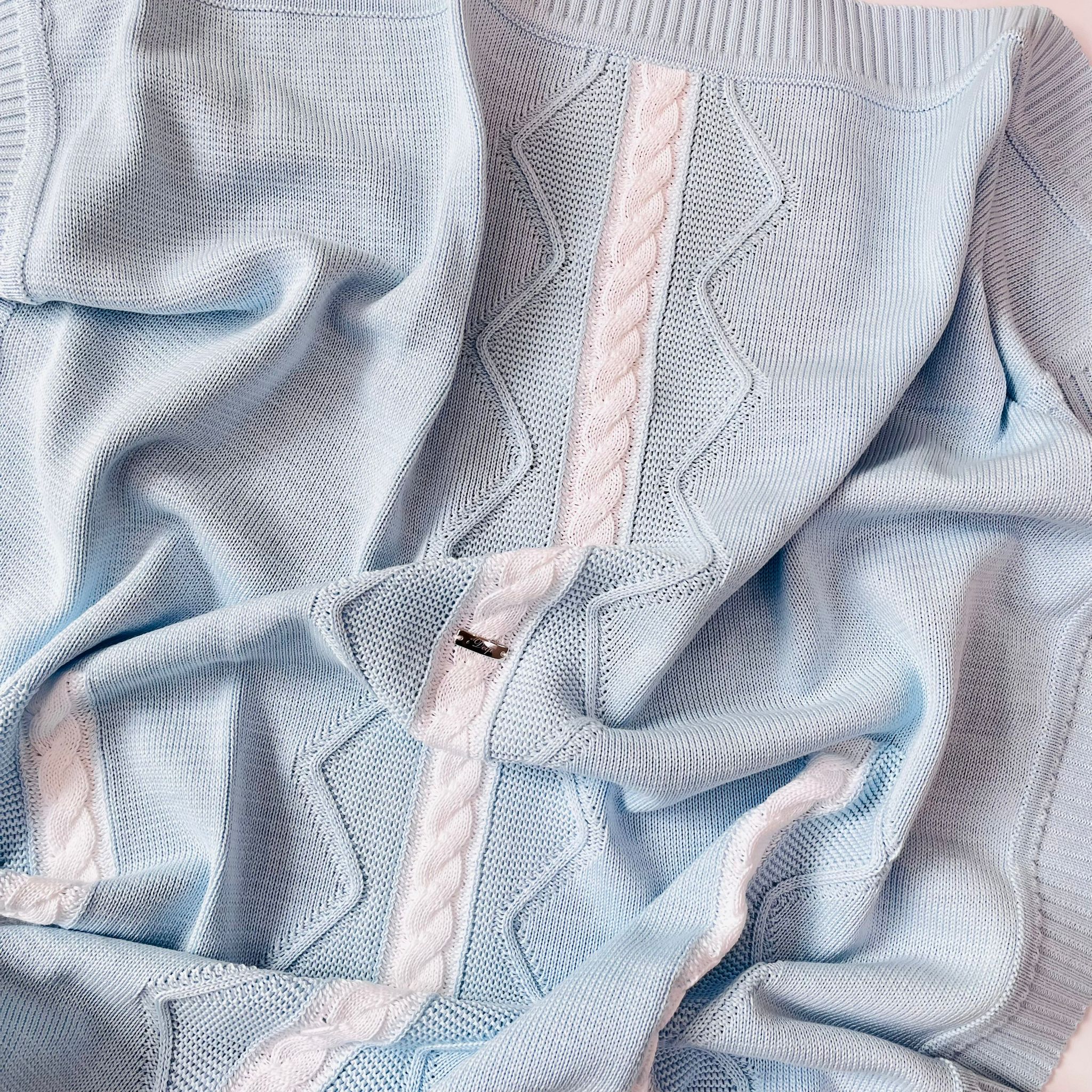 COPERTINA 100% FILO DI COTONE CIELO - Noi da piccoli